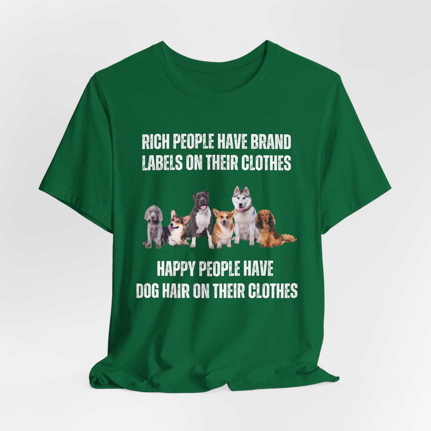 Funny Doggo Shirt for Dog Mom gifts for Dogs Lover T Shirts Cute Doggy T-shirt Happy People Have Dog Hair on Their Clothes