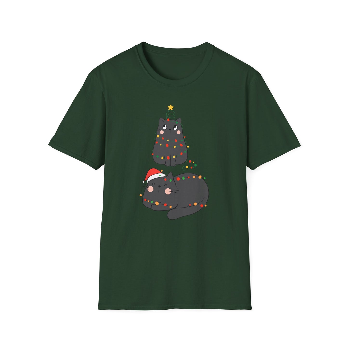 Comfy Cat Shirt for Christmas gift for Cat Lovers T-shirt for Cats Mom gifts for Friends Birthday presents for Cat Enthusiast Tshirts Her