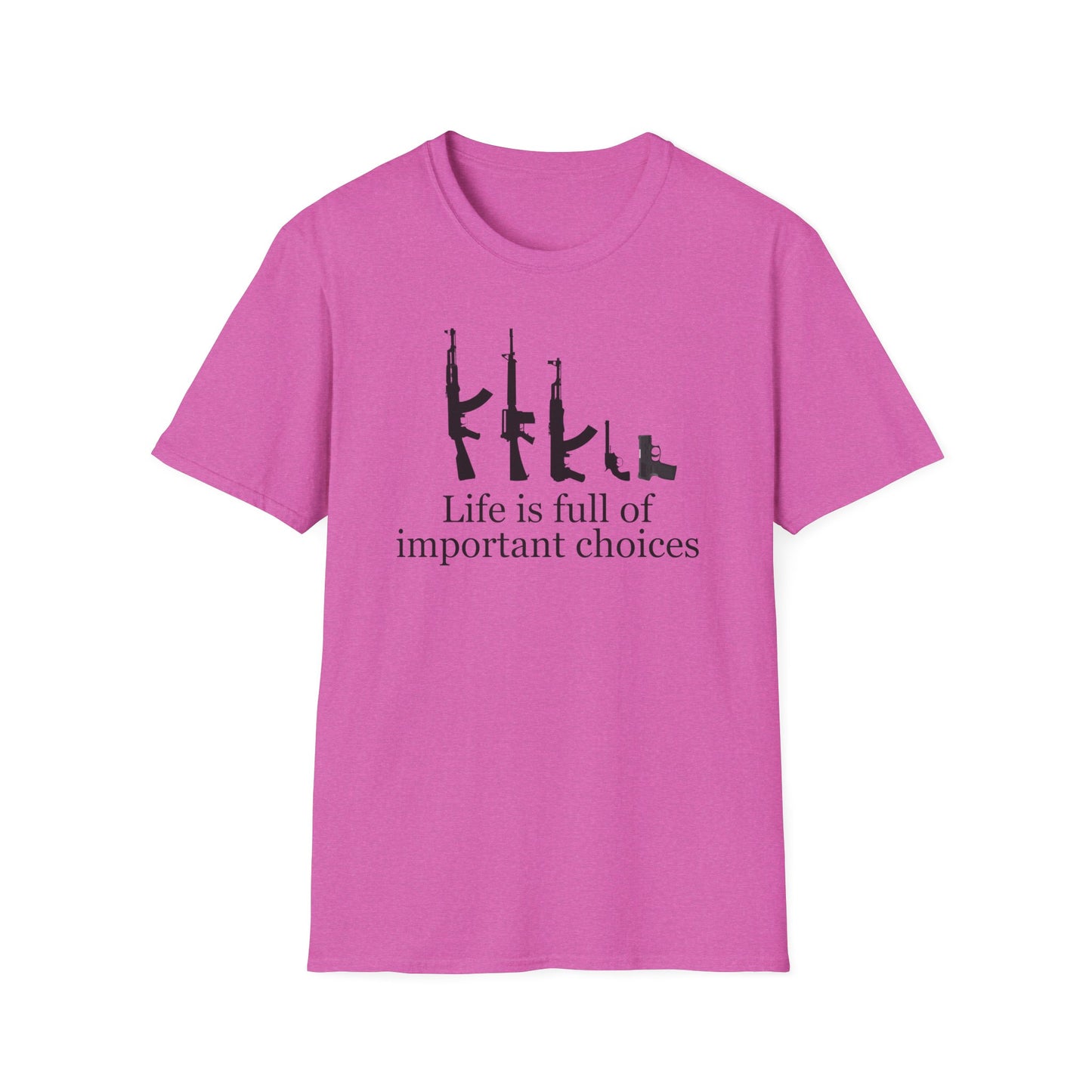 Gun T Shirt Life is Full of Important Choices T-shirt for 2024 Election T Shirt Hunting Shirt for Hunter gift for Gun Lovers Shooting Range