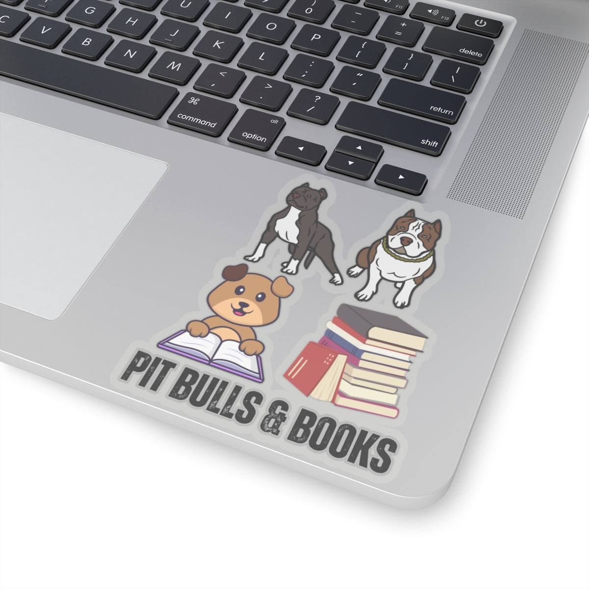 Pit Bull Sticker for Dog Lover gift for Pit Bull Mom gift for Pit Bull Lover for Book Lover sticker, Pit Bulls and Books Sticker