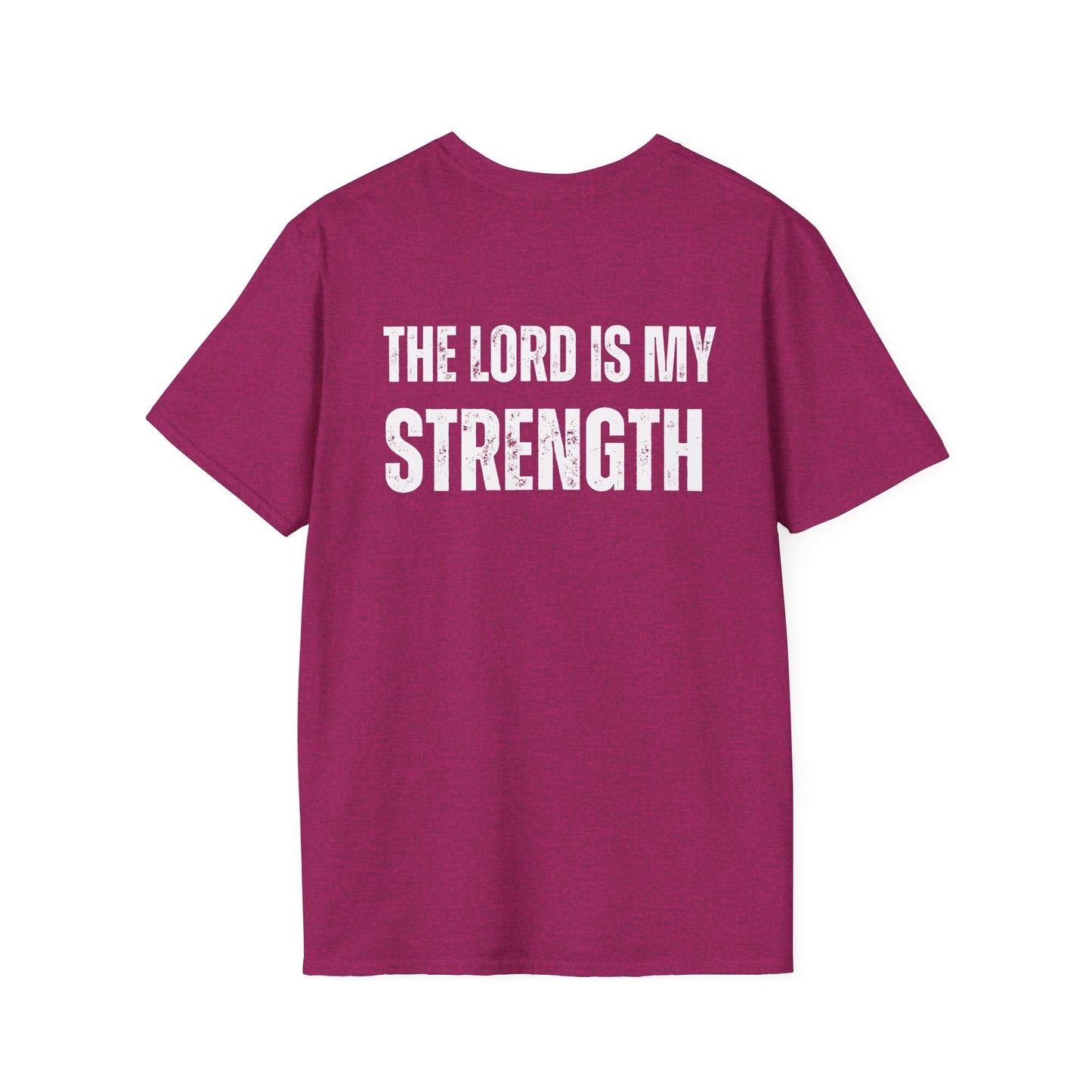 Christian Workout T-Shirt, the Lord is my Strength, Gym Tee, Bible Verse Gift, Fitness Top, Inspirational Shirt