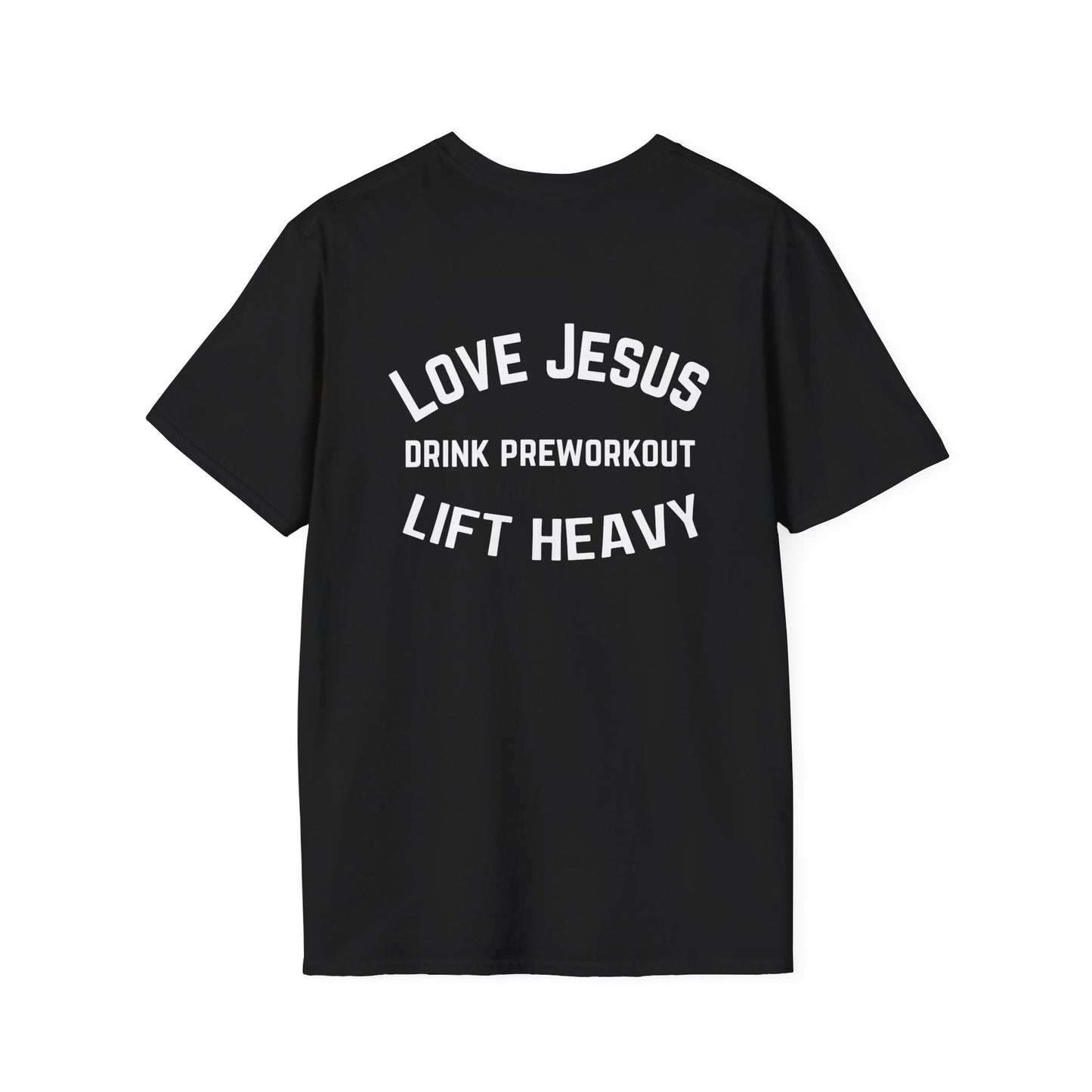 Christian gym Tees for Workout T-shirts for Christians gifts for gym rats gift Love Jesus Drink Pre Workout Lift Heavy Shirts Weightlift