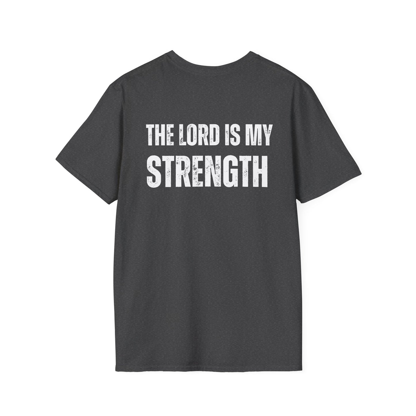 Christian Workout T-Shirt, the Lord is my Strength, Gym Tee, Bible Verse Gift, Fitness Top, Inspirational Shirt