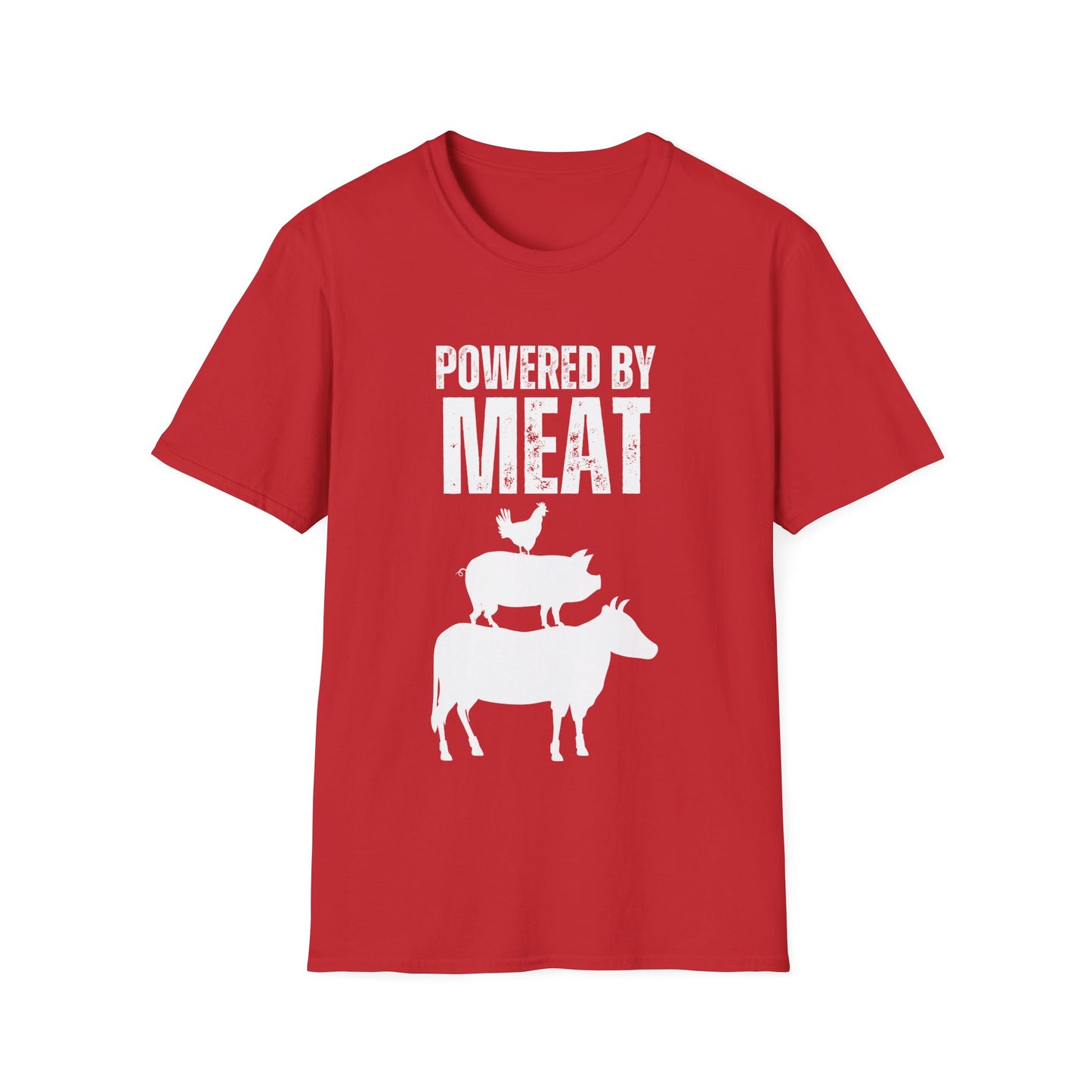 Funny Meat Lover T-shirt for Meat Lovers Gift for Carnivore Diet T Shirt Keto Shirt POWERED by MEAT