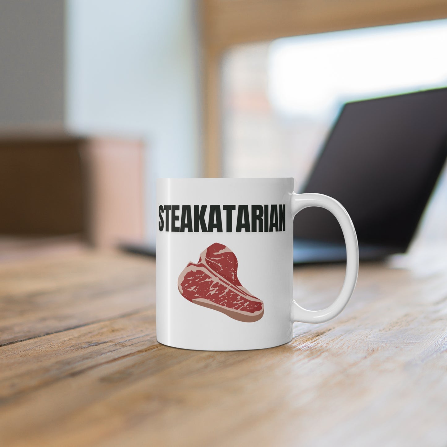 Funny Mug for Steak Lover gift for Meat Lover Mug -Steakatarian! Steak Lover's and Carnivore gift! Grill master Ceramic Mug