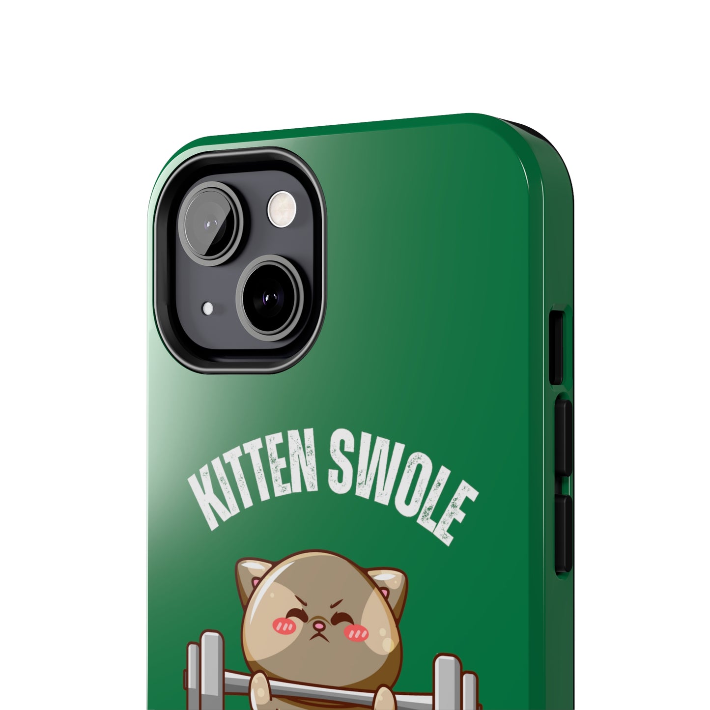 Funny Cat iPhone case for Gym Lover gift Cat Weightlifting Cat Lifting Weights Phone case for Workout Lover gift for Fitness enthusiast
