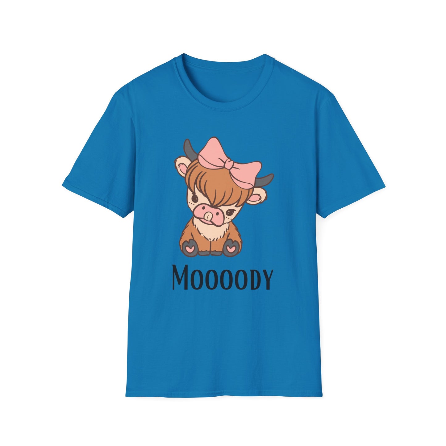 Highland Cow Shirts Cow Theme Shirt for Mom gifts for Farm girl T-shirt Cute Highland Cow T Shirt Funny Cow Head Moody T-shirts for Her gift