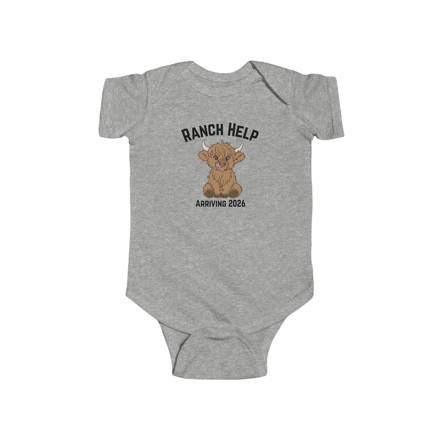 Ranch Help Baby Bodysuit, Infant Tee, New Baby Gift, Cute Baby Outfit, Baby Shower Gift, Announcement Bodysuit