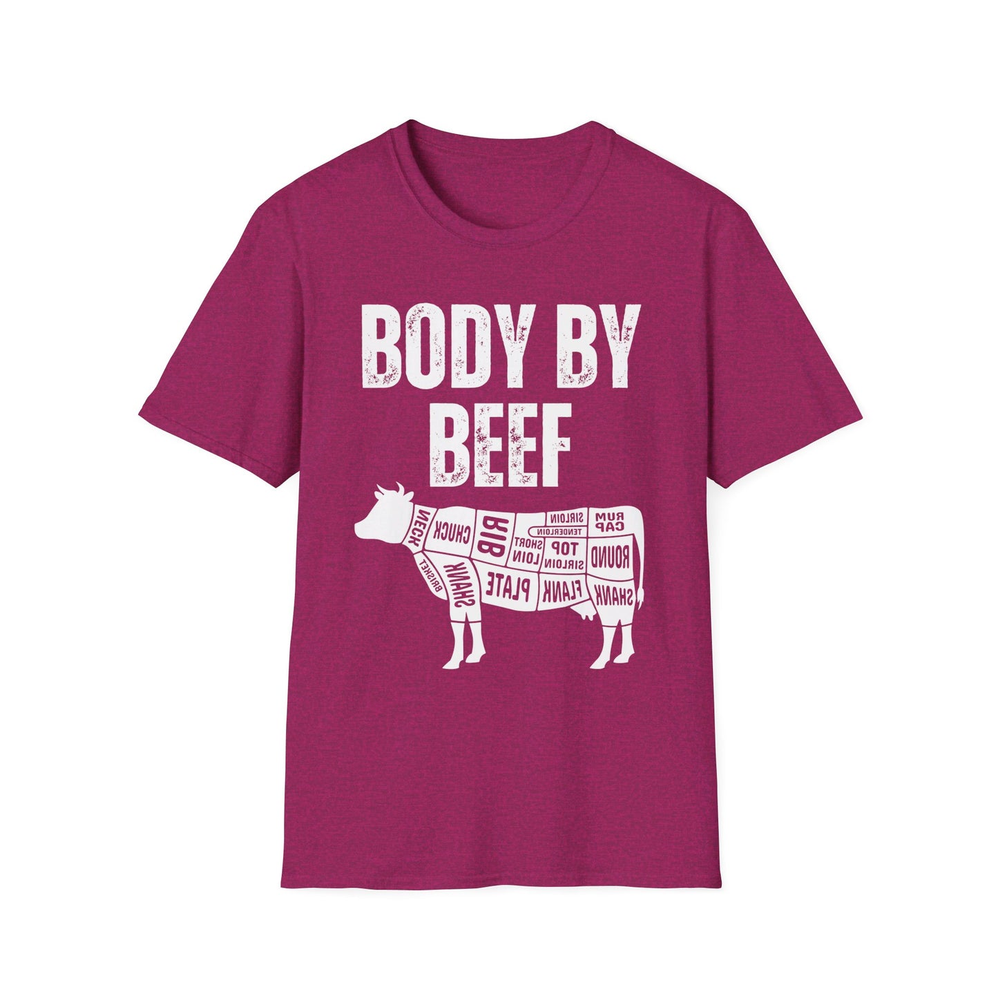 Carnivore Shirt BODY BY BEEF T Shirts Funny Meat Shirt for Carnivore Diet gift for Beef Lover T-shirt BBQ gift for Grilling T-shirts