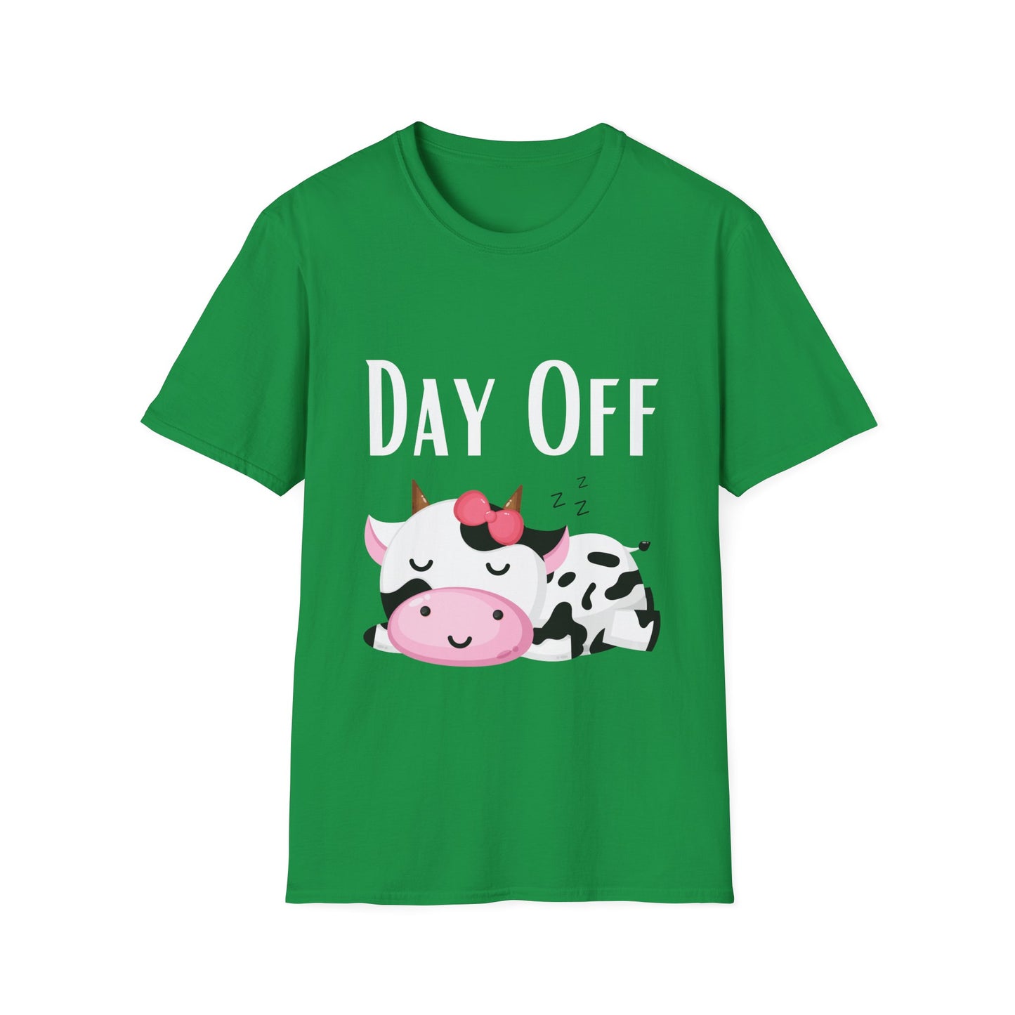 Cute Cow T-shirt for Cow Lover gift Funny Cow Shirt DAY OFF Top for Rest and Relaxation T Shirt Cozy shirt for Women gifts