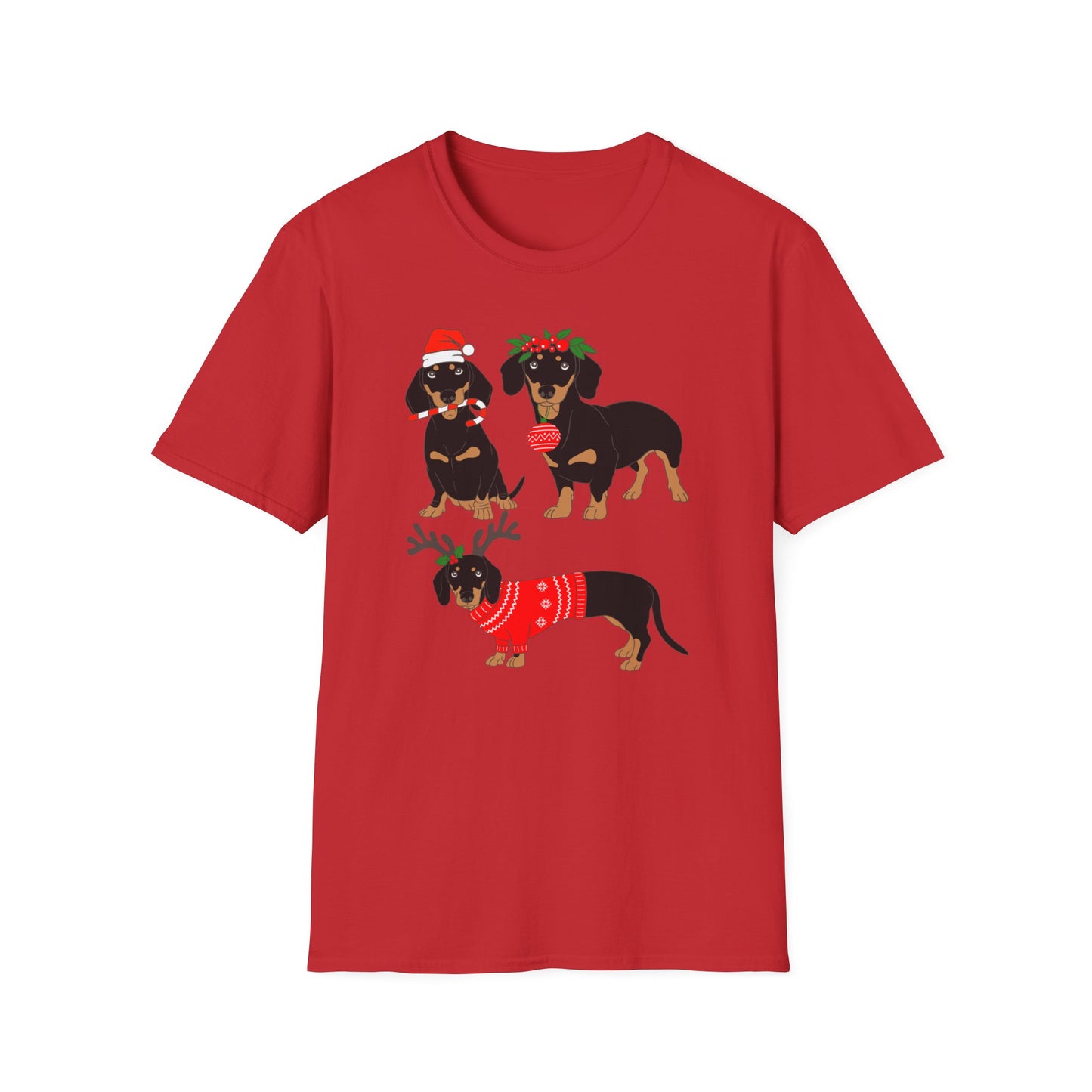 Dachshund Tshirt for Christmas present for Dog Lover gift for Dachshund Mom gifts Cute Weiner Dog Tshirt for Women's Christmas gifts