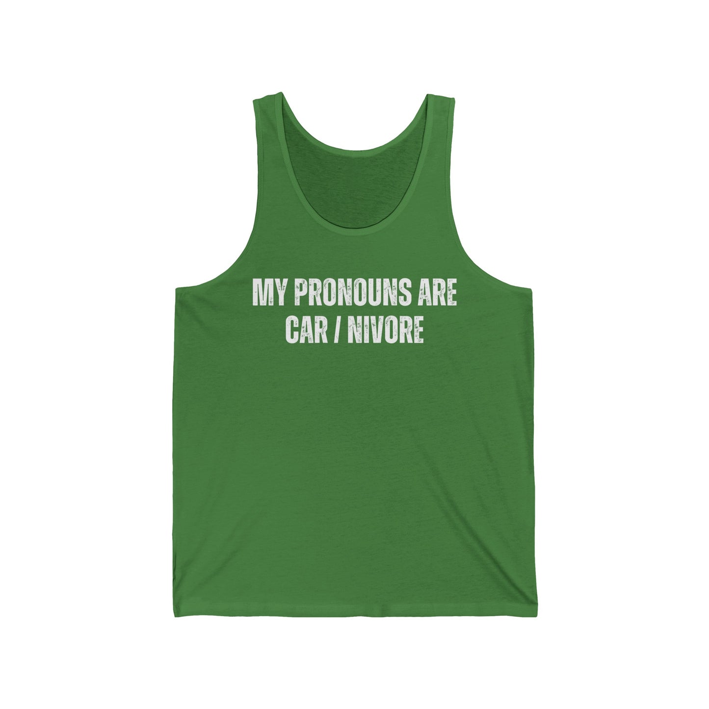 My Pronouns are CAR / NIVORE Tank Top for Carnivore Diet gift for the Proper Human Diet Tank Tops for Men gifts for Him