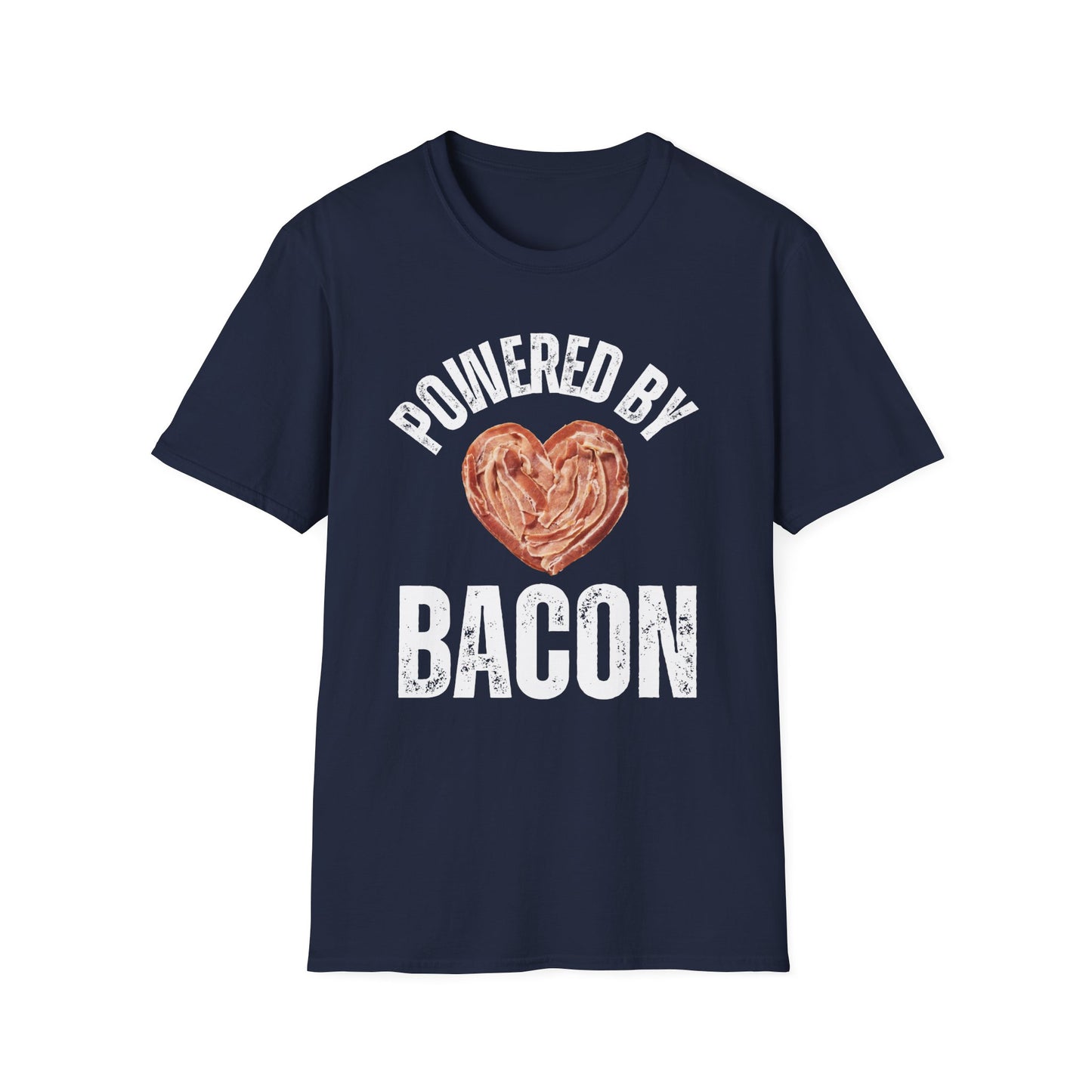 Powered By Bacon Tshirt for Carnivore Diet gift for Meat Lover Shirts for Bacon Lovers gifts Breakfast Shirt Foodie T-shirts for Dad gift