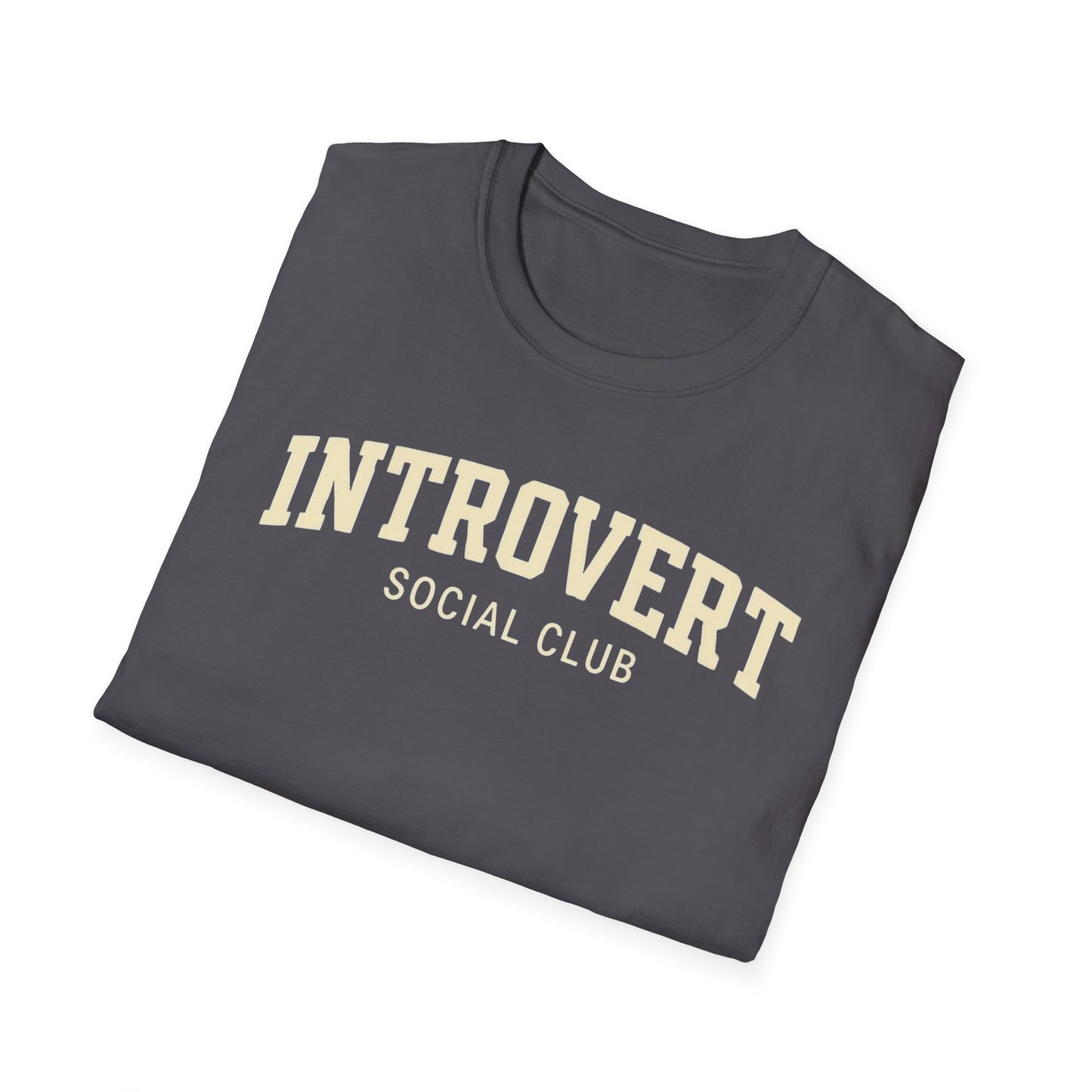 Introvert Social Club FUnny Introverted T-Shirt, Introverted Friend Gifts, Funny Graphic Tee, Social Distancing Shirt, Graphic Tee for