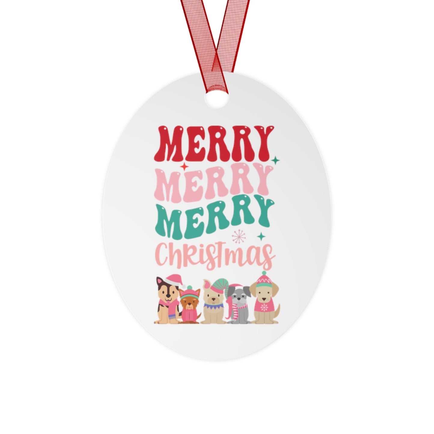 Christmas Dog Ornaments for Christmas Tree Ornament for Dog Lover gifts for Retro Christmas Ornament Groovy Christmas Ornament