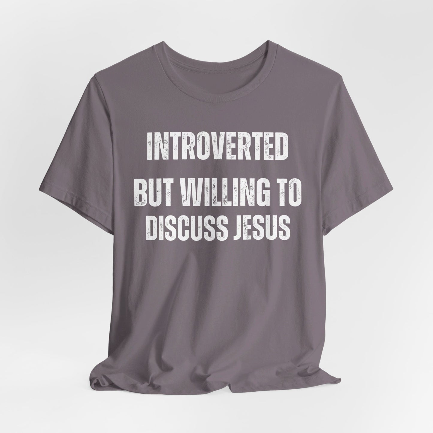 Christian T Shirt for Jesus Follower gift for Her gifts for him Introverted But Willing to Discuss Jesus Introvert Shirt for Introvert gift