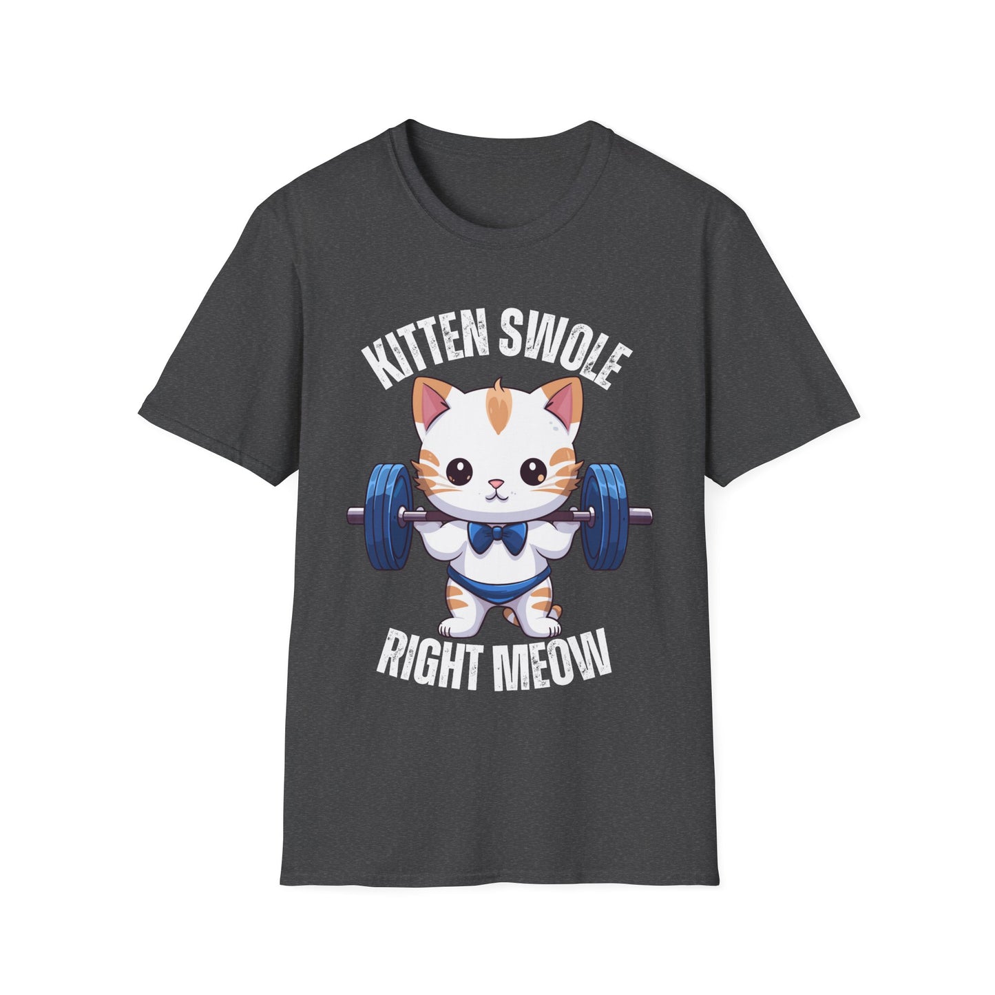 KITTEN Swole Right MEOW Funny Cat Shirt for Cat Lovers gift for Cat Lover gift for Her, Funny Workout Shirts for Gym Lover gift for Him