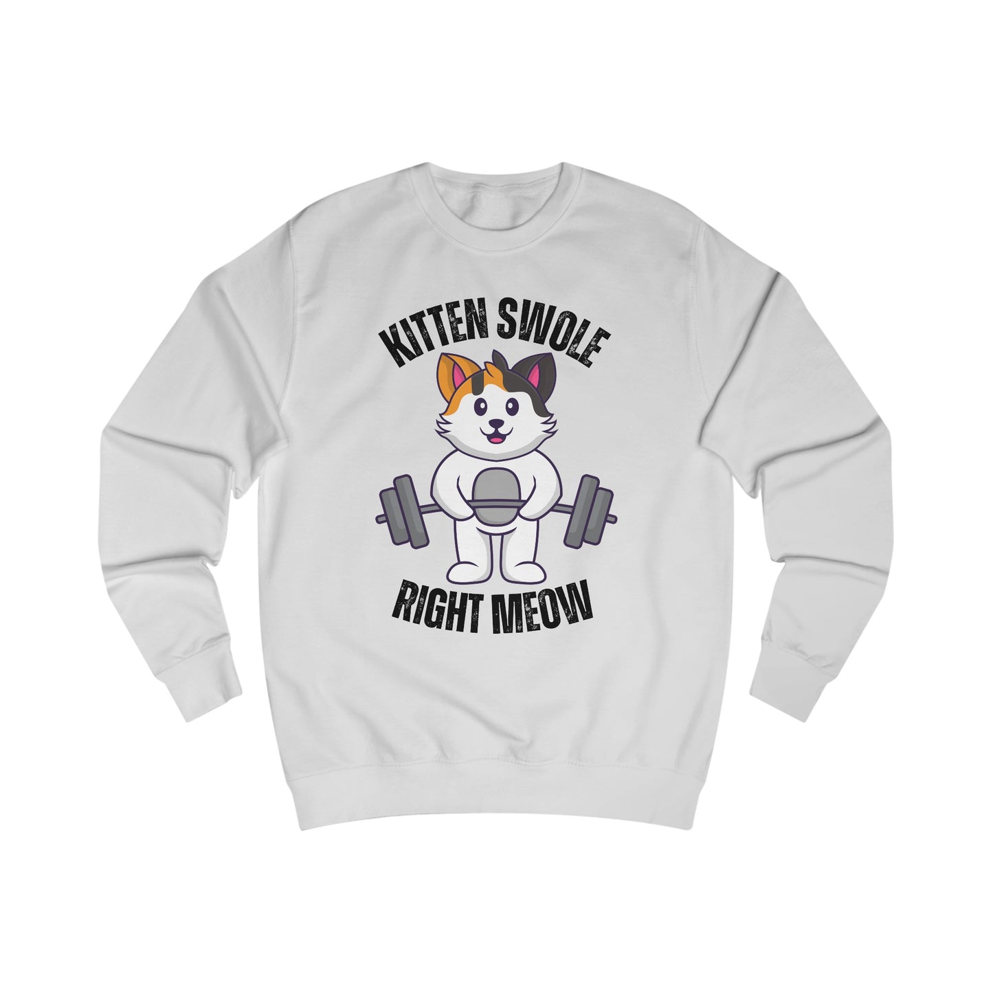 Cat Lifting Weights Sweatshirt for Gym gift for Cat Mom Sweatshirts Powerlifting Cats Working Out Cats Weightlifting Sweatshirt Funny Kitty Gifts
