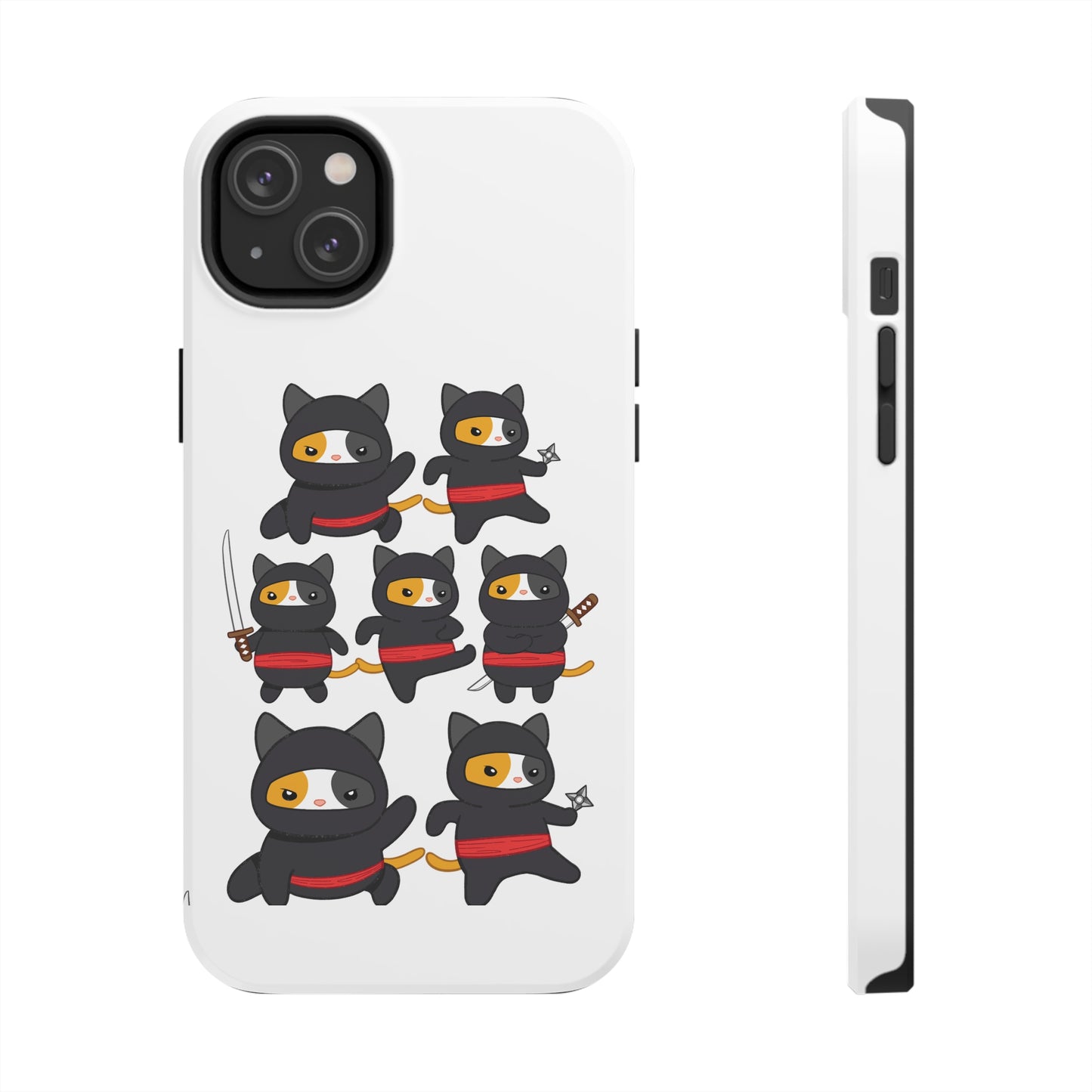 Funny Cat iPhone case for Cat Lover gift for Cat Mom gift Funny Cat Phone Case NINJA CATS Case
