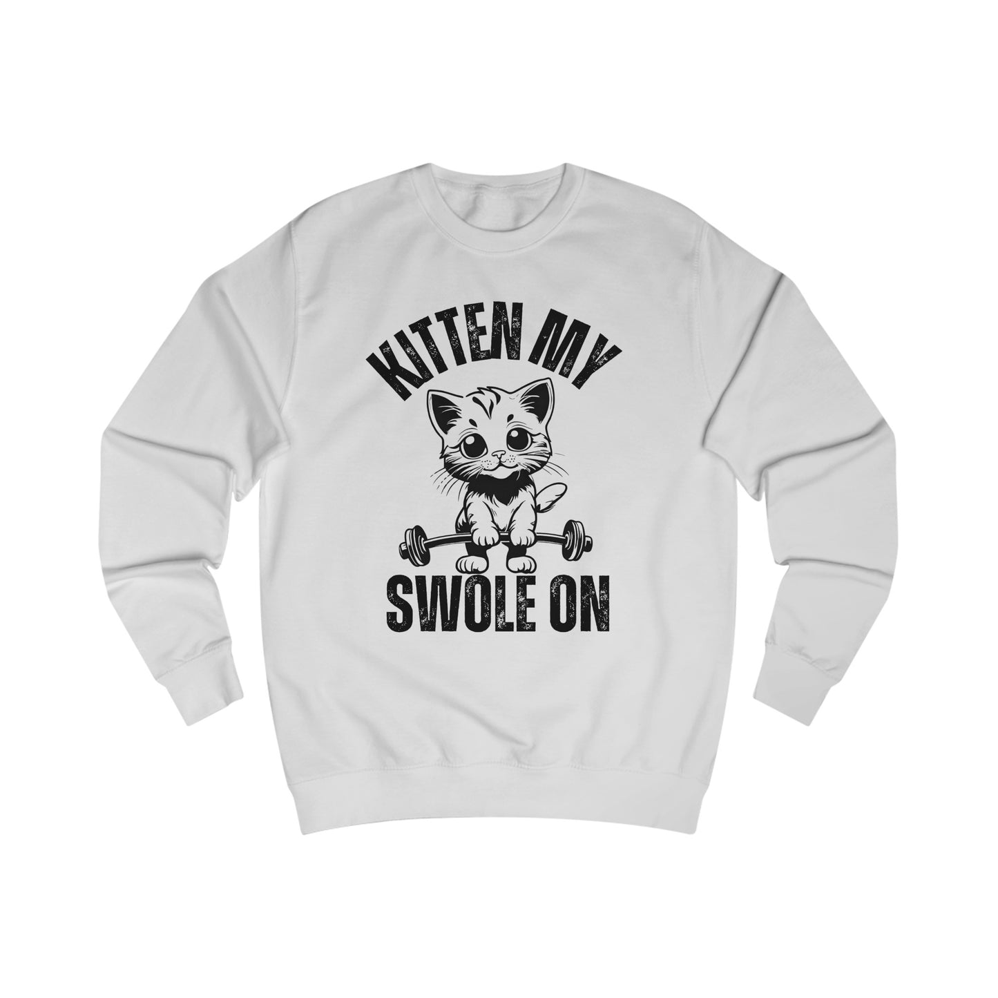 Funny Workout Sweatshirt for Cat Lady gift for Cat Lover Hilarious Kitty gifts for Her Funny Gym Cats Sweatshirts Kitten My Swole On