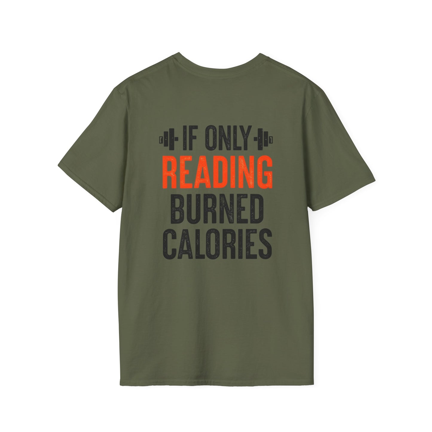 If only Reading Burned Calories T-Shirt, Bookworm Gift, Funny Gym Shirt, Bookish Tee, Read Books Shirts for Book lovers gift