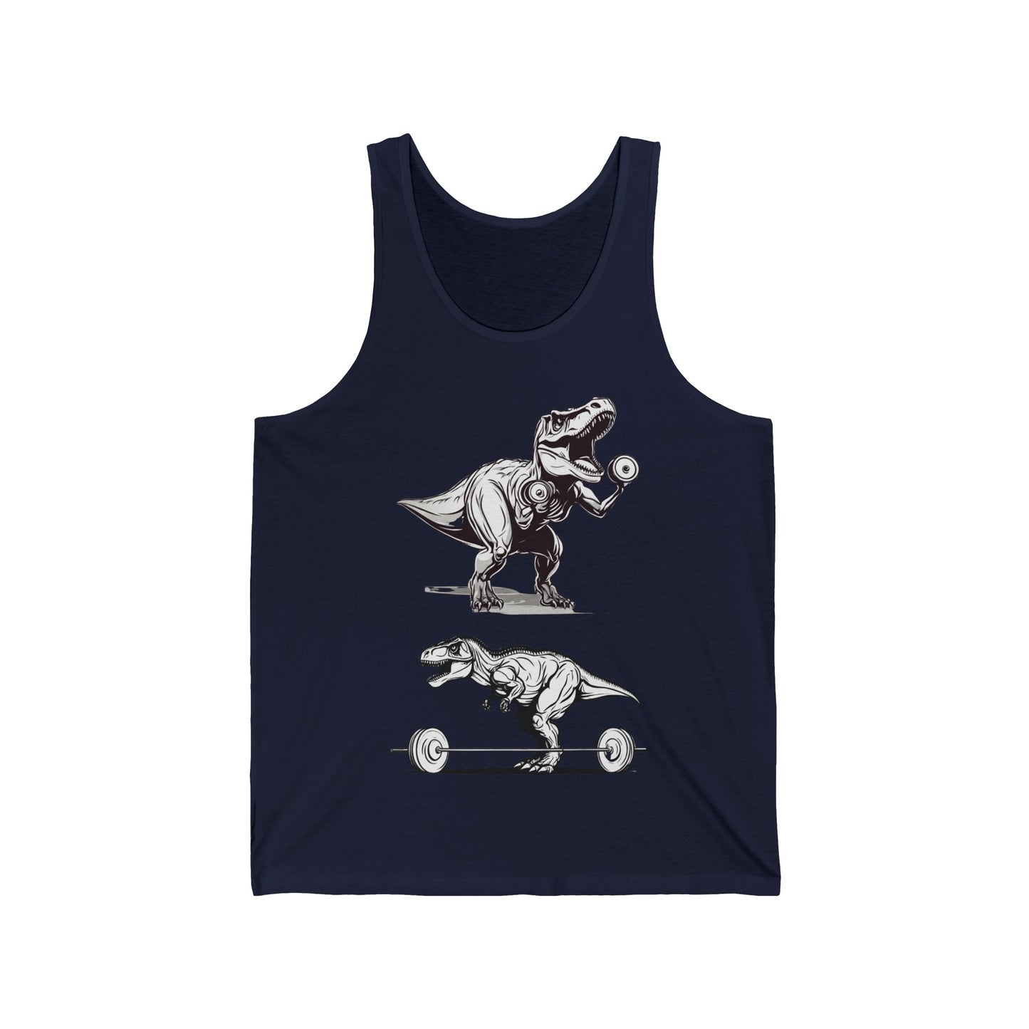 Funny T-Rex Lifting Weights Tank Top for Gym gift Workout enthusiast T-shirt Funny Workout Top for Dinosaur Lover gift for Gym Rat Shirt