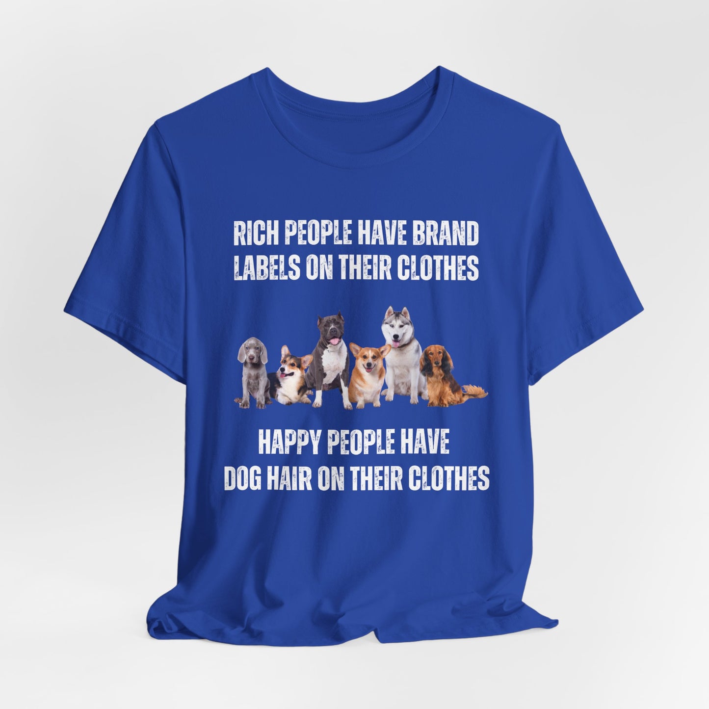 Funny Doggo Shirt for Dog Mom gifts for Dogs Lover T Shirts Cute Doggy T-shirt Happy People Have Dog Hair on Their Clothes