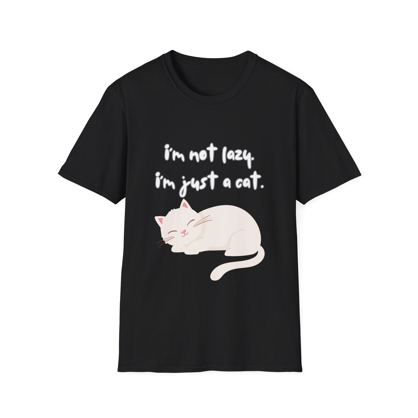 Cat T-shirt for Cat Lover gift for Cat Lovers Cute Cat T shirt Funny Graphic Cat Tee I'm Not Lazy! I'm Just A Cat!
