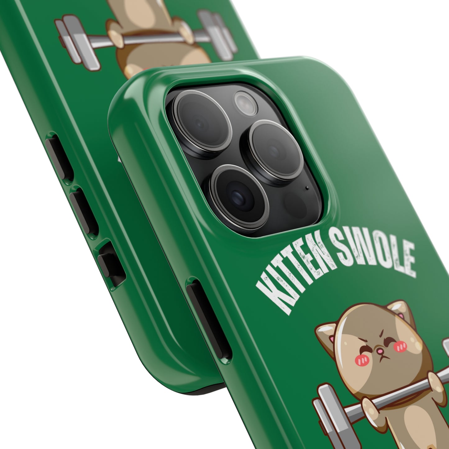 Funny Cat iPhone case for Gym Lover gift Cat Weightlifting Cat Lifting Weights Phone case for Workout Lover gift for Fitness enthusiast