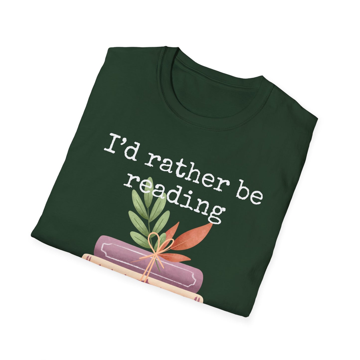 I'd Rather Be Reading T Shirt for Book Lover Tshirt for Reading Lover gift ideas for Christmas present for Bookworm Shirt for Nerd gifts