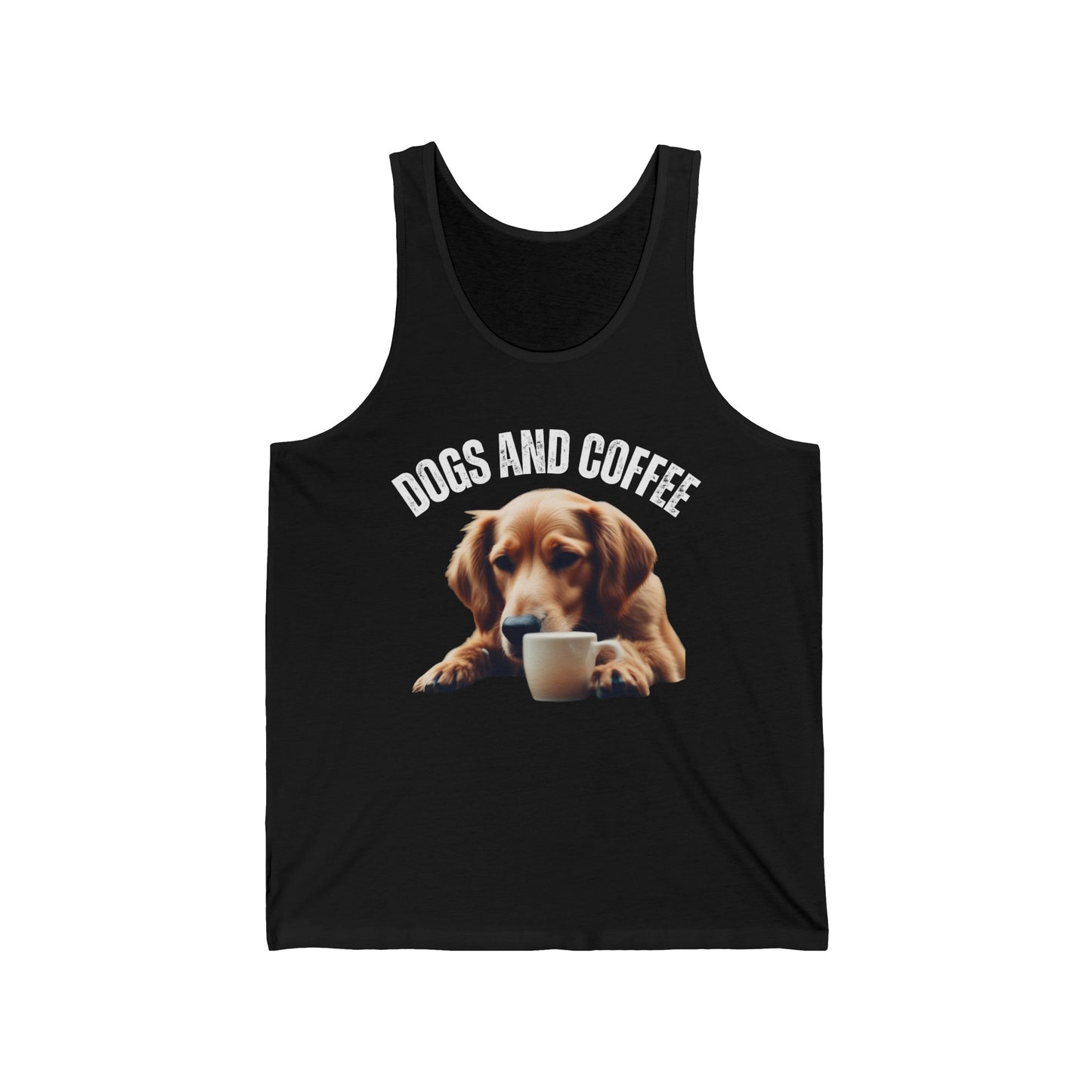Golden retriever Tank Top for Golden retriever gift for Dog Mom gifts for Women Cute Puppy Shirt for Puppy Lovers gift for Coffee Lover