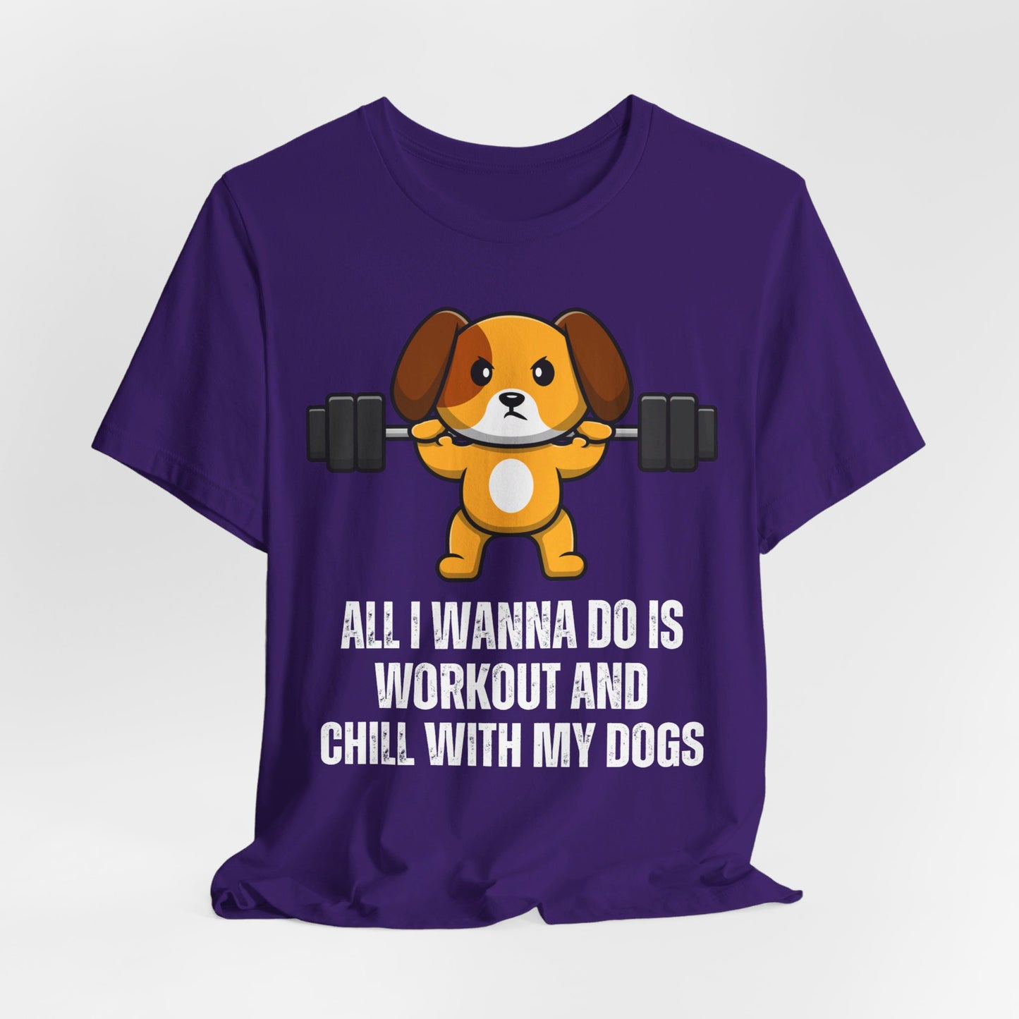 Chill With My Dogs Shirt Funny Gym T-shirts for Dog Love gift for Fitness Lover gift for Workout Men's T Shirt Gym rat Women's Shirts