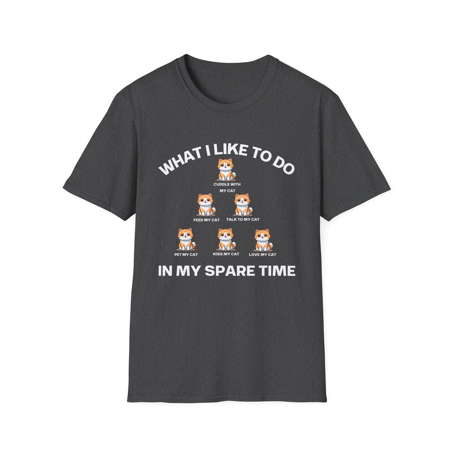 Cat Enthusiast Shirt What I Like To Do In My Spare Time Funny Cats T-shirt for Cat Lovers gifts for Kitty Lover gift Cat Lady Cat Dad Shirts