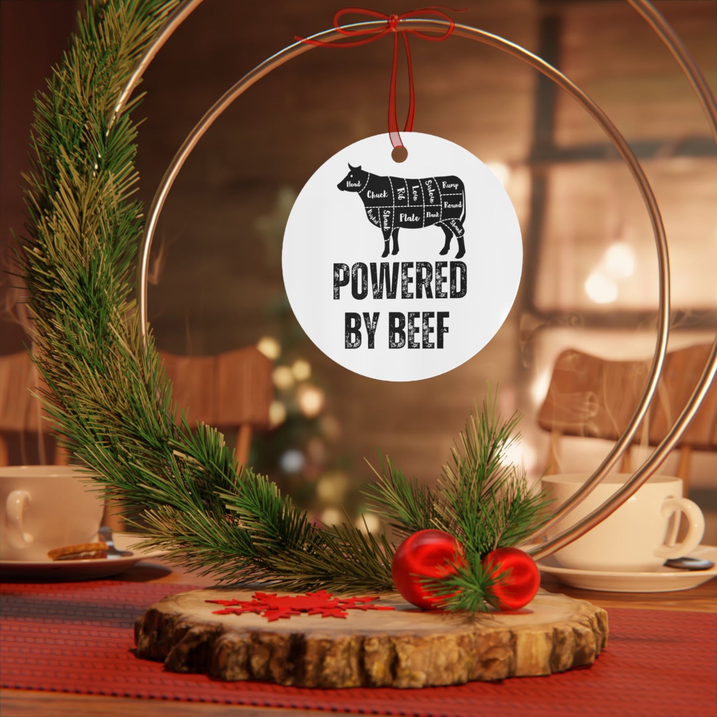 Meat Christmas Ornament for Carnivore gifts for Christmas present for Him gift for Her Metal Ornaments Carnivore Keychains