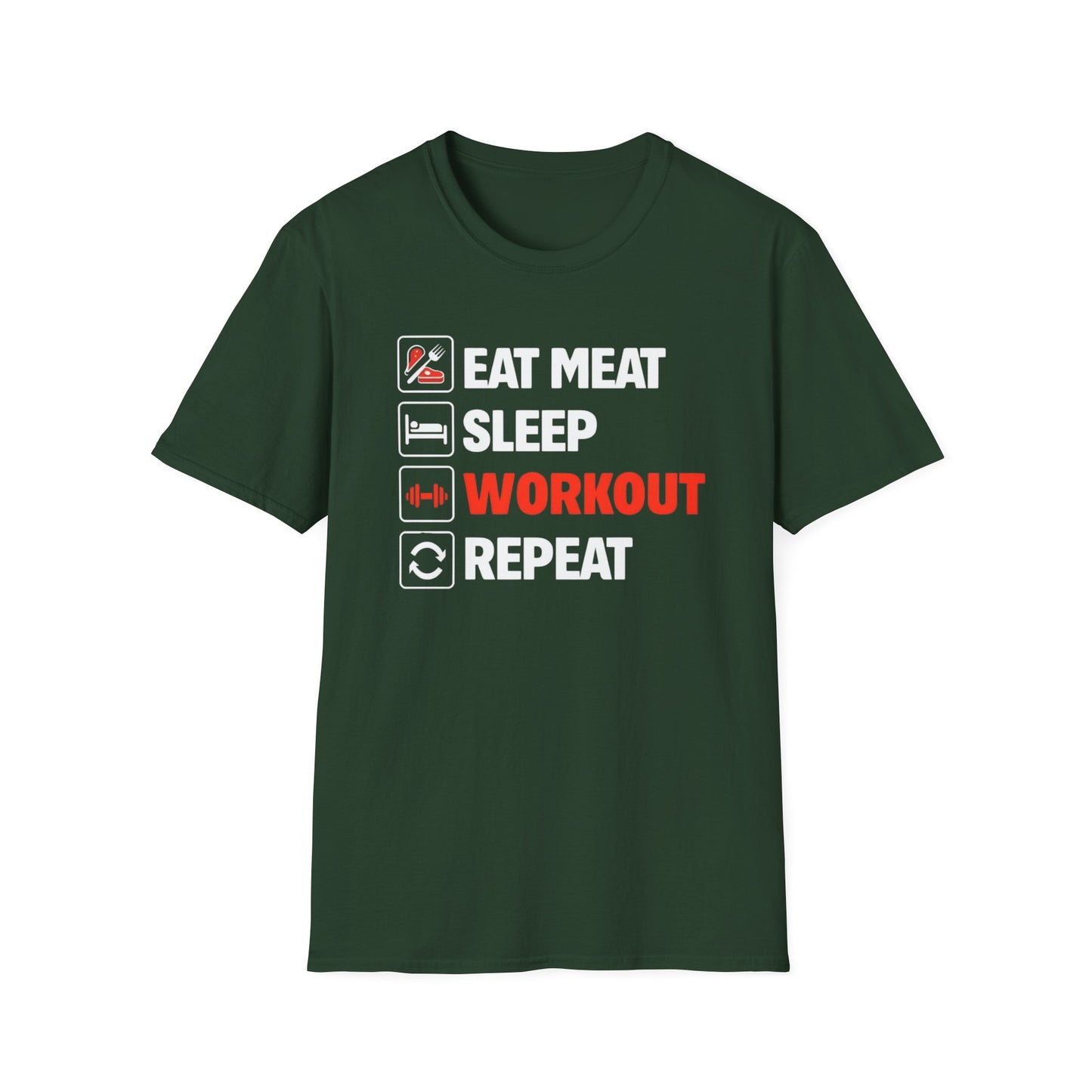 Carnivore Shirt for Working out Lover gifts for Gym T Shirt for Gym Lover gift for Fitness Enthusiast TShirt Eat Meat Sleep Workout Repeat