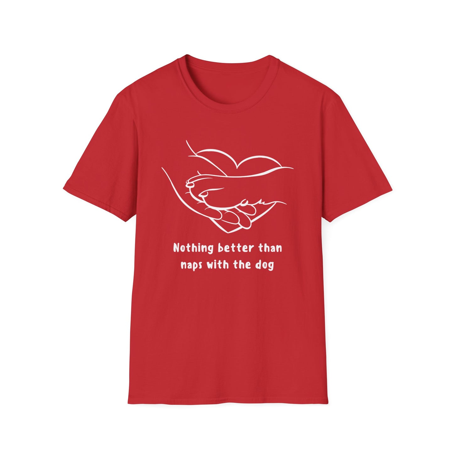 Dog Lover Shirt - Cute Dog T-shirt for Lover Gift Dog Paw T Shirt Nothing is Better than Naps with my Dog Shirt