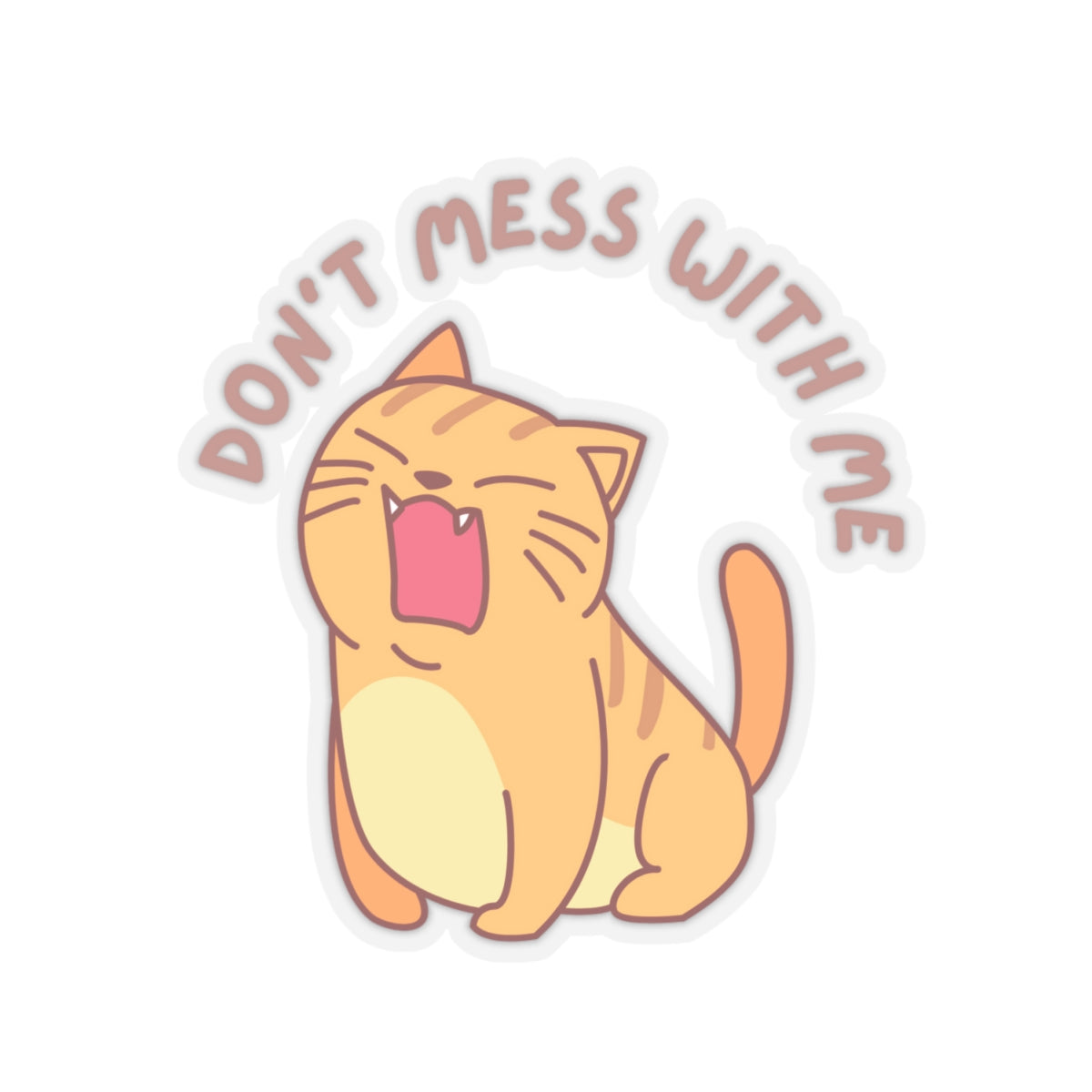 Funny Cat Sticker for Cat Lovers gift for Cat Lover gifts for friend gift Cute Cat Stickers Kitty Sticker Cat Stickers for Laptop Sticker
