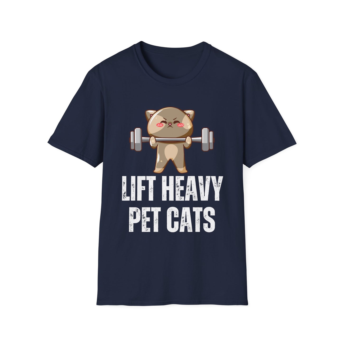 Funny Cat Lifting Weights T Shirt for Cat Lovers gift for Fitness Lover gift for Her Lift Heavy Pet CATS T-shirt Funny Cat Shirt Him gifts