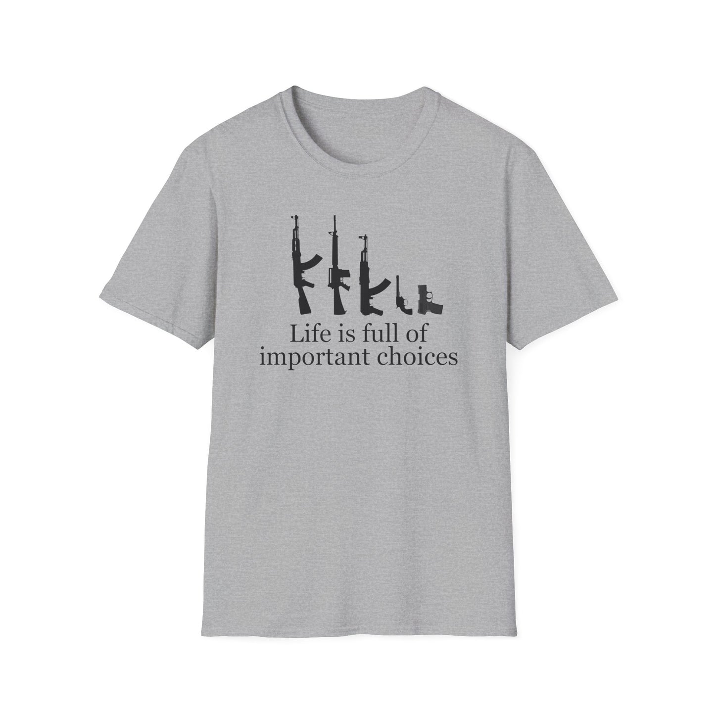 Gun T Shirt Life is Full of Important Choices T-shirt for 2024 Election T Shirt Hunting Shirt for Hunter gift for Gun Lovers Shooting Range