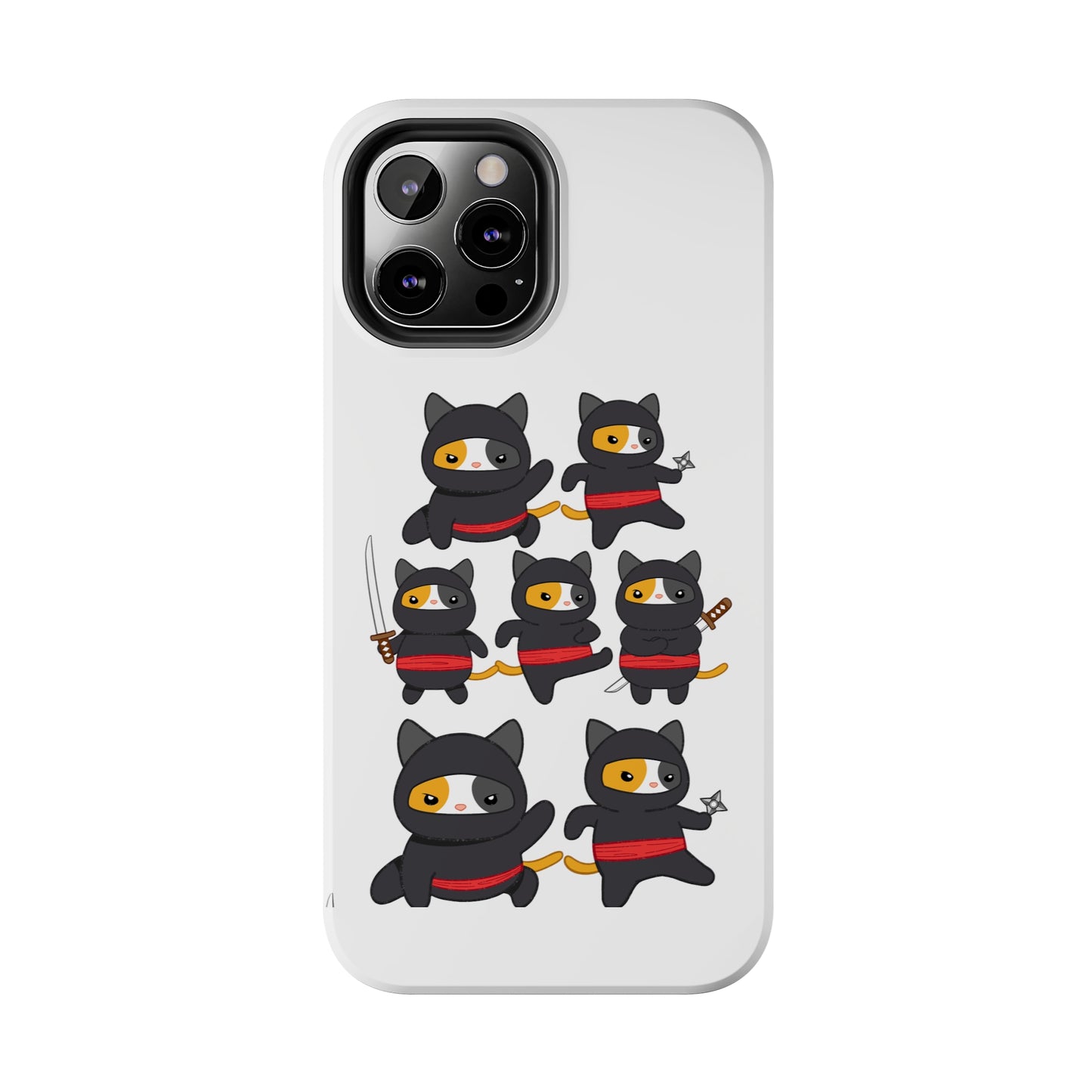 Funny Cat iPhone case for Cat Lover gift for Cat Mom gift Funny Cat Phone Case NINJA CATS Case