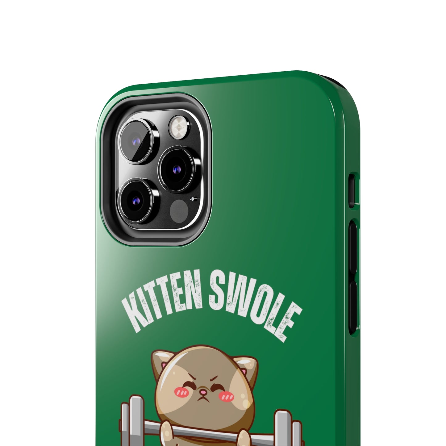 Funny Cat iPhone case for Gym Lover gift Cat Weightlifting Cat Lifting Weights Phone case for Workout Lover gift for Fitness enthusiast