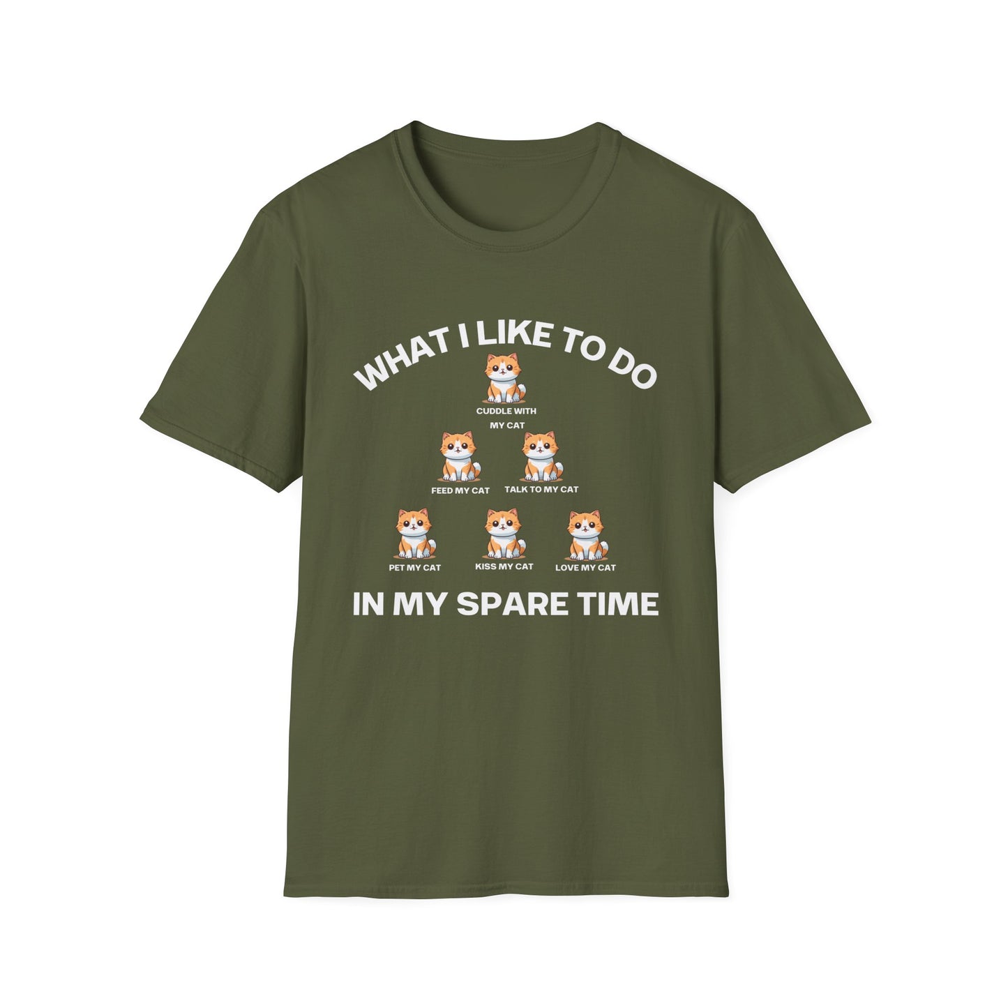 Cat Enthusiast Shirt What I Like To Do In My Spare Time Funny Cats T-shirt for Cat Lovers gifts for Kitty Lover gift Cat Lady Cat Dad Shirts