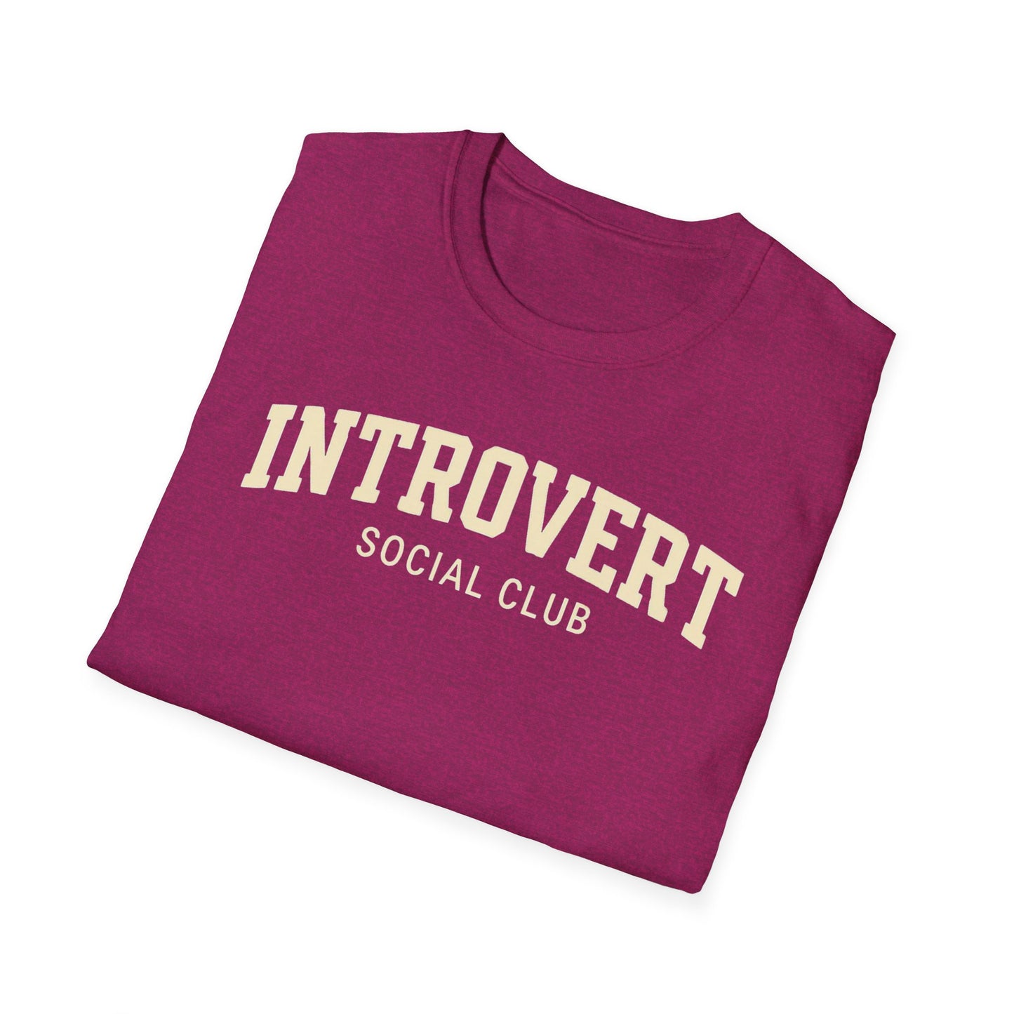 Introvert Social Club FUnny Introverted T-Shirt, Introverted Friend Gifts, Funny Graphic Tee, Social Distancing Shirt, Graphic Tee for