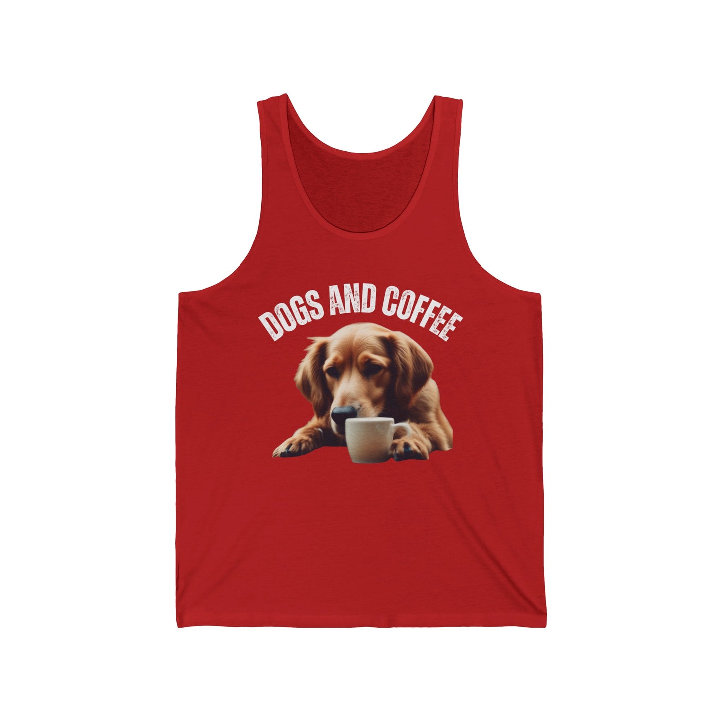 Golden retriever Tank Top for Golden retriever gift for Dog Mom gifts for Women Cute Puppy Shirt for Puppy Lovers gift for Coffee Lover