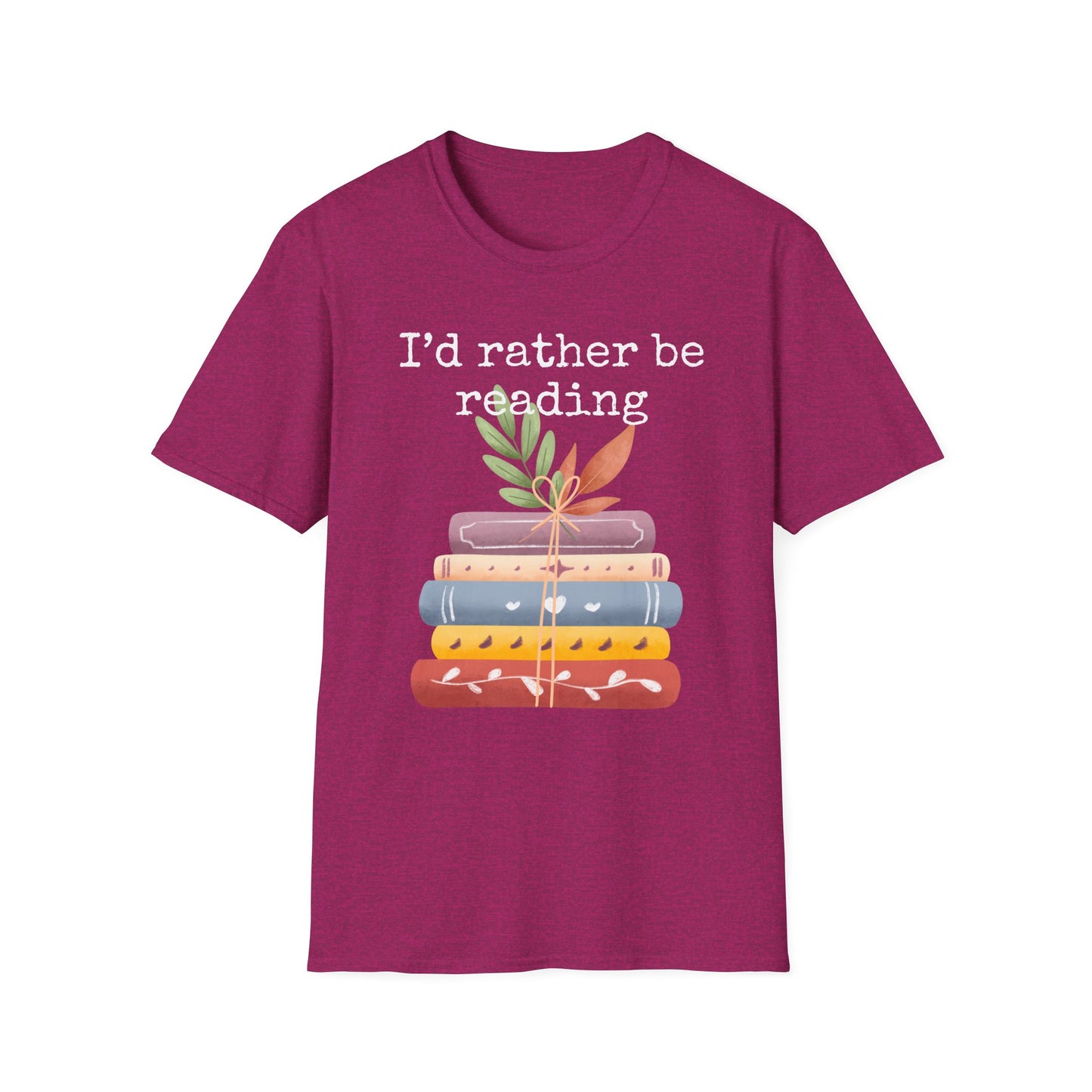 I'd Rather Be Reading T Shirt for Book Lover Tshirt for Reading Lover gift ideas for Christmas present for Bookworm Shirt for Nerd gifts