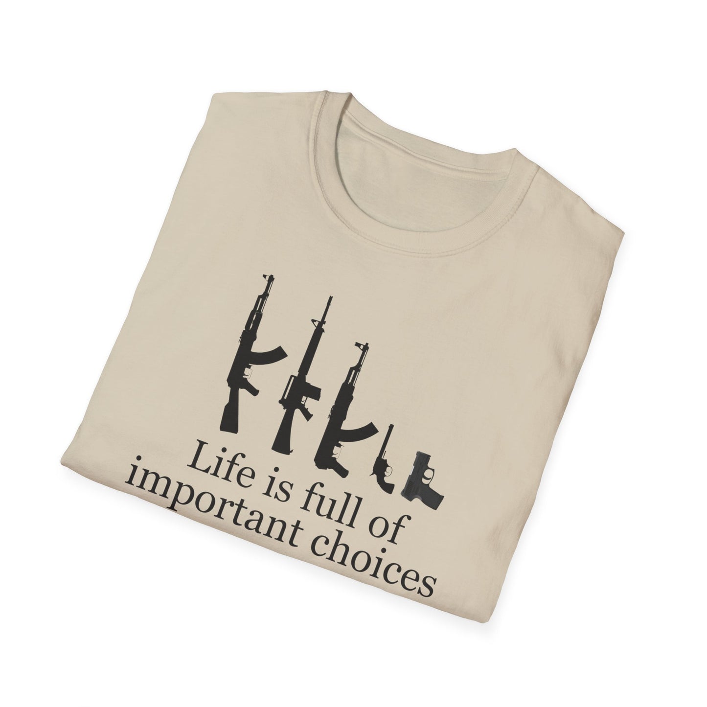 Gun T Shirt Life is Full of Important Choices T-shirt for 2024 Election T Shirt Hunting Shirt for Hunter gift for Gun Lovers Shooting Range
