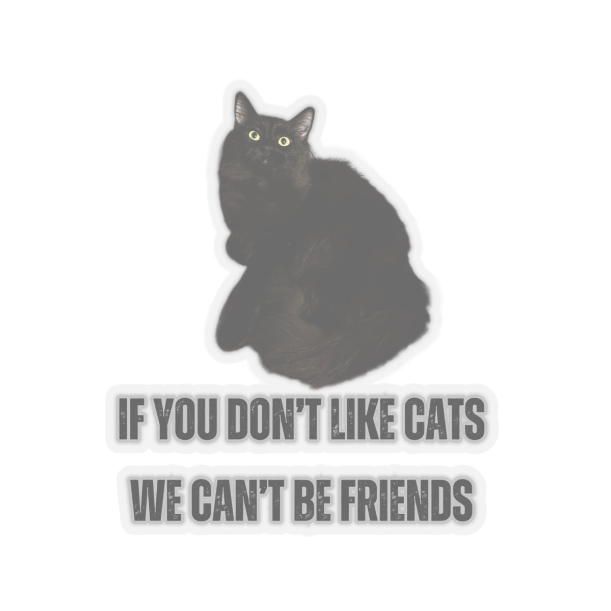 Cute Black Cat Stickers for Cat Lover Sticker for Cat Mom Gift for Cat Lover Cute Cat Sticker Black Cat Sticker
