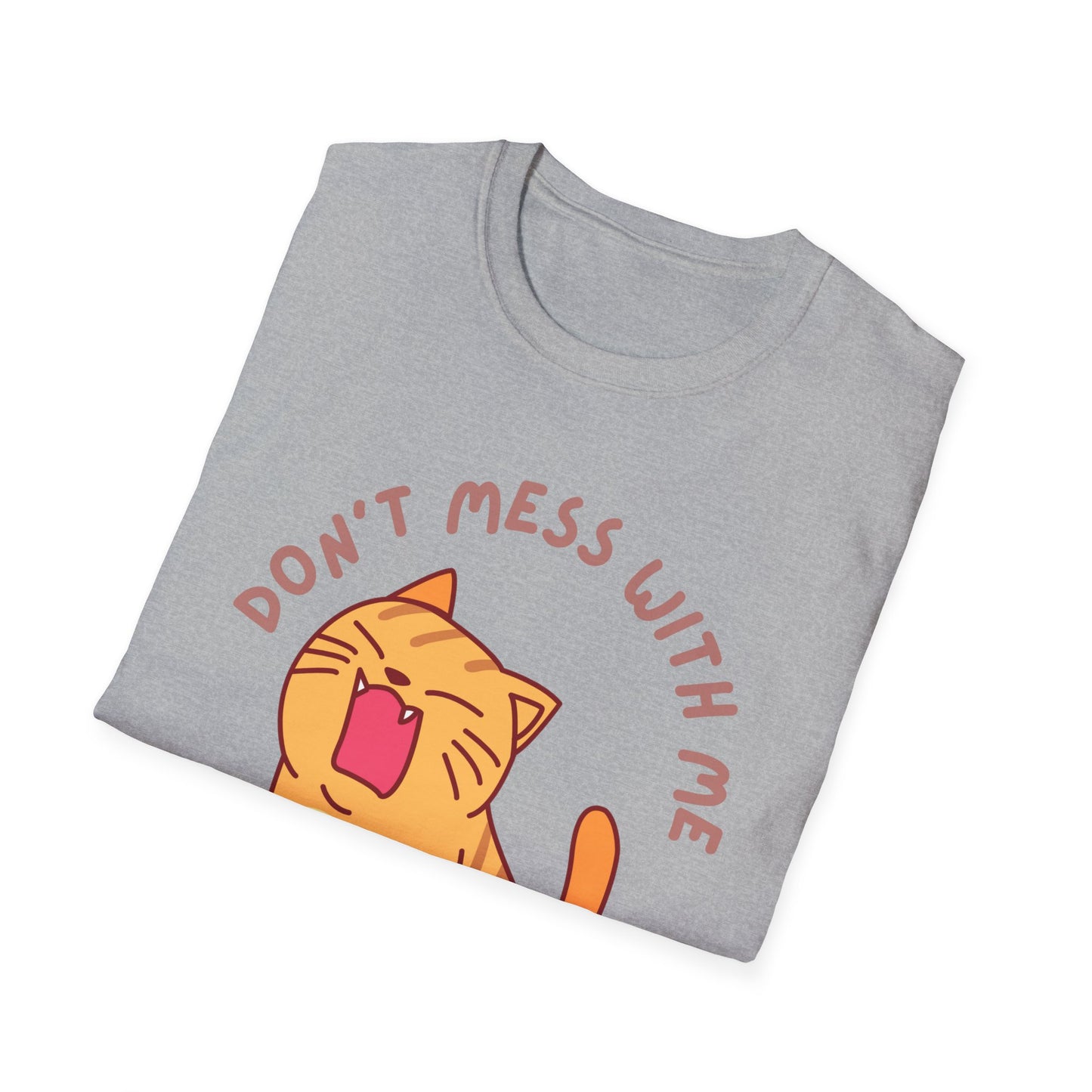 Funny Cat T-shirt Orange Cat Shirt for Cat Mom gifts Cute Kitten T Shirt for Cat Lover gift for Her Kitten T-Shirt Don't Mess With Me