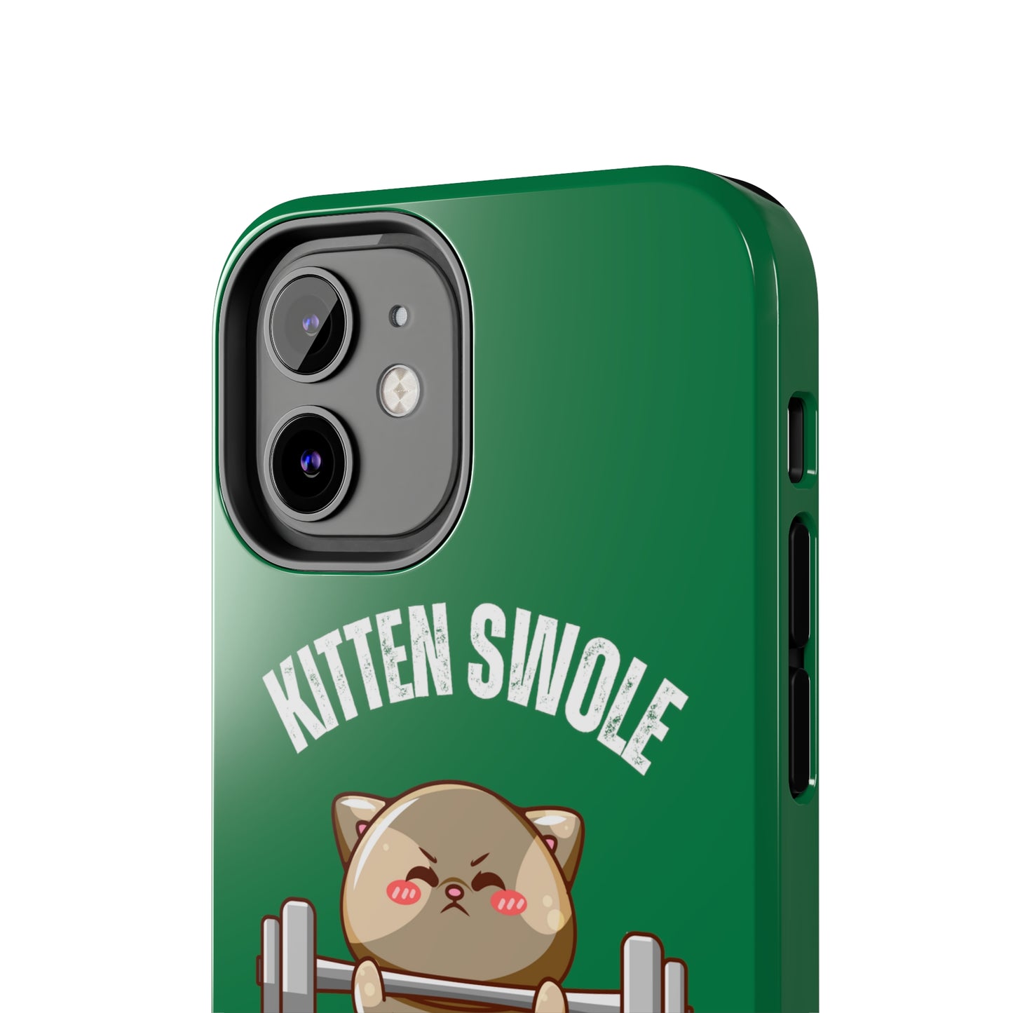 Funny Cat iPhone case for Gym Lover gift Cat Weightlifting Cat Lifting Weights Phone case for Workout Lover gift for Fitness enthusiast