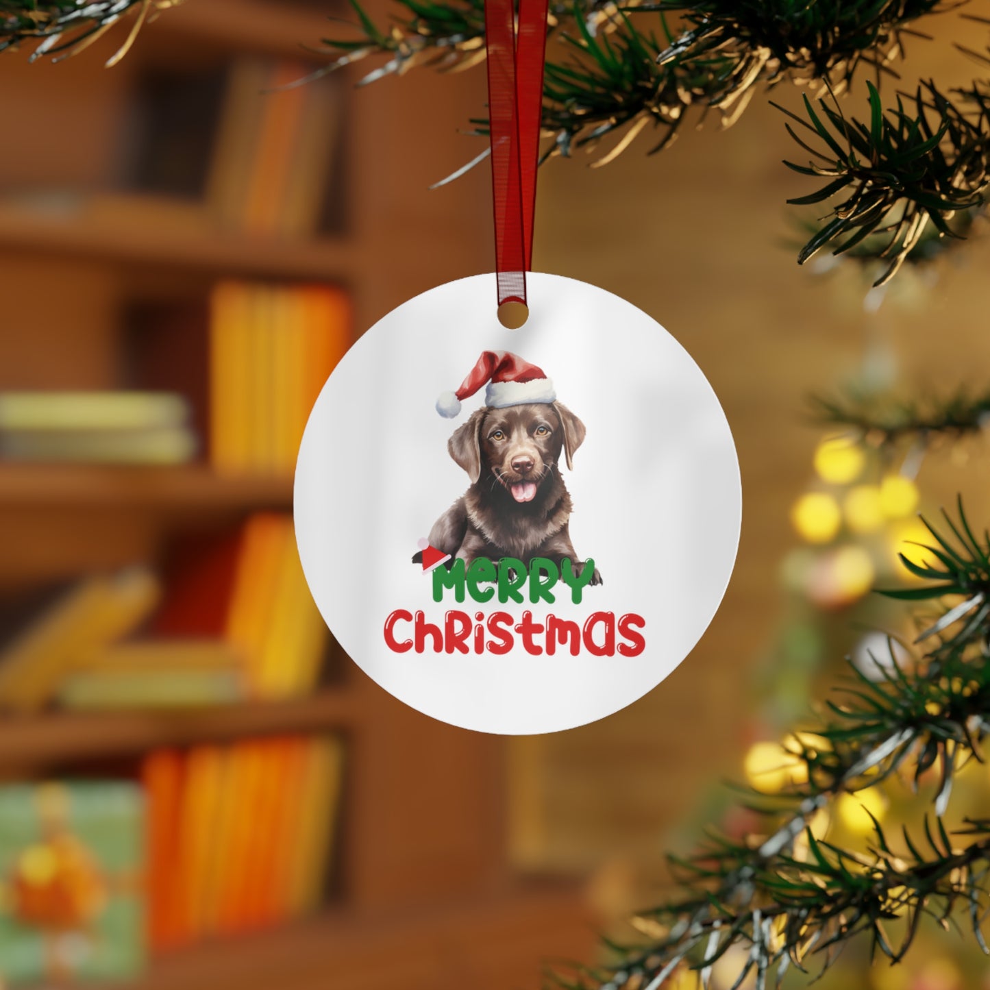 Dog Christmas Ornaments for Chocolate Lab Ornament for Labrador Retriever Ornament for Brown Lab gifts for Lab Mom gifts for Christmas